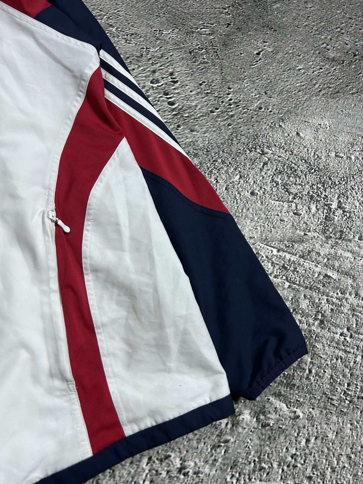 Adidas × Vintage Adidas Bayern track jacket vintage white Y2K nylon zip Size US XL / EU 56 / 4 - 4 Thumbnail