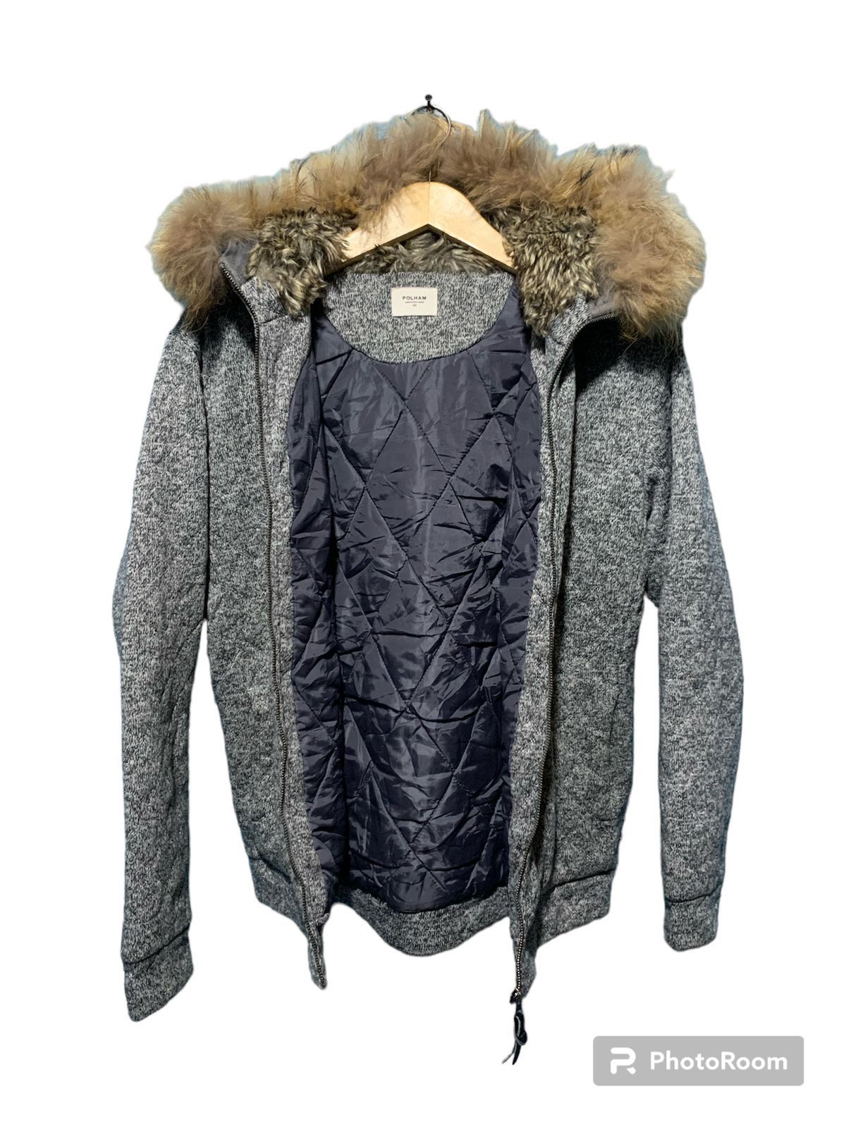 Japanese Brand Vintage polham diamond fur hoodie Size US L / EU 52-54 / 3 - 11 Thumbnail