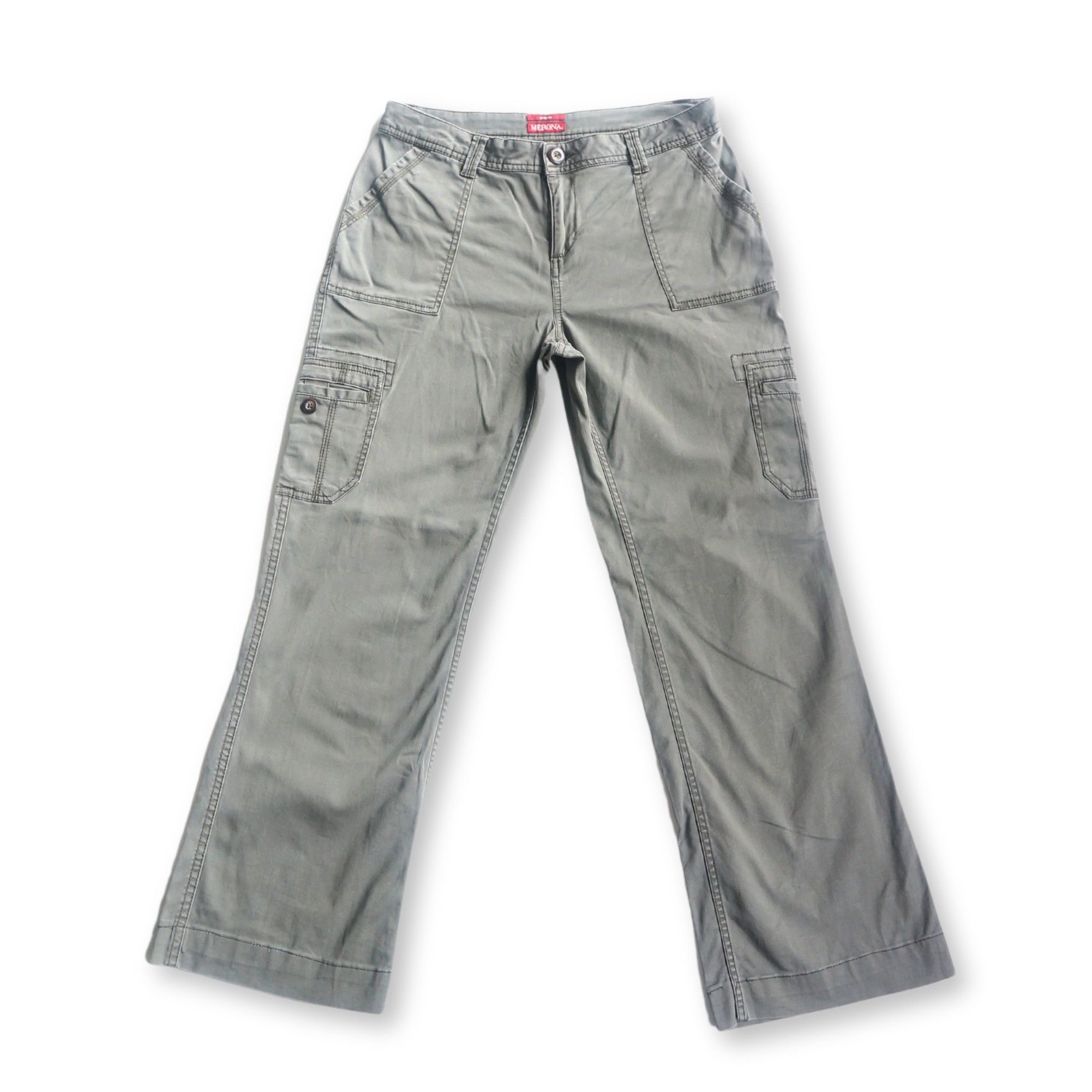 Merona MERONA Flared Stretch Cargo Pants Size 28" / US 6 / IT 42 - 1 Thumbnail