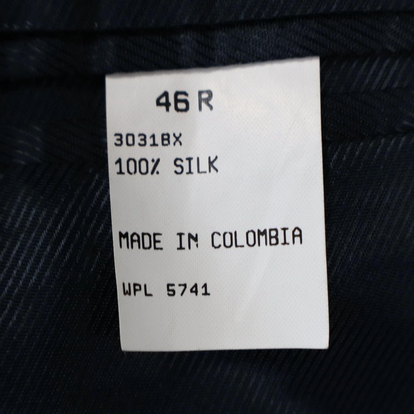 Oscar De La Renta Oscar de la Renta 46R 100% Silk Blazer Navy Size 46R - 8 Thumbnail