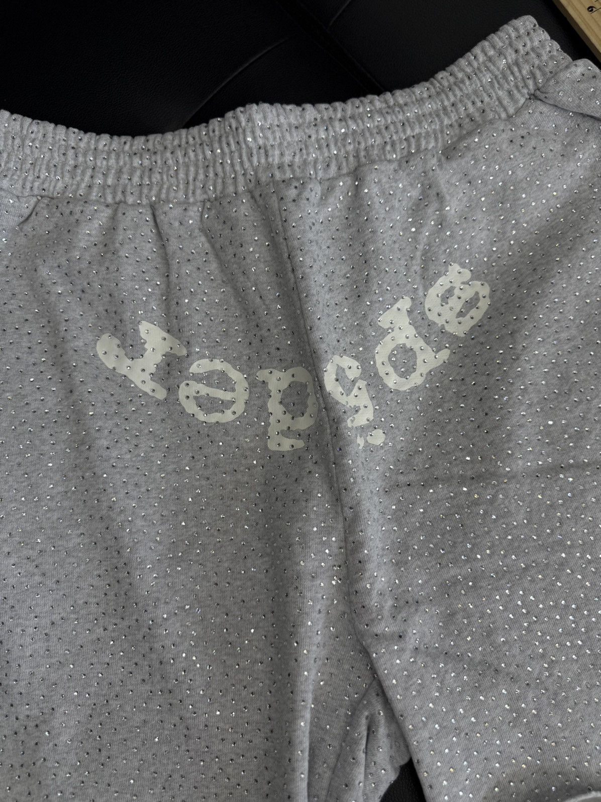 Sp5der Sp5der VVS Rhinestone Cotton Shorts Size (XL) NEW Size US 34 / EU 50 - 2 Thumbnail