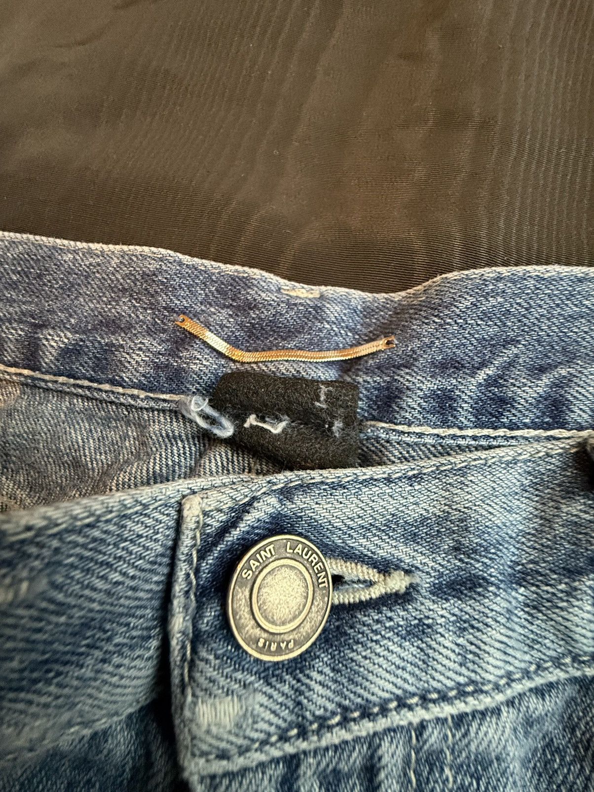 Saint Laurent Paris SS21 Saint Laurent hoochie daddy denim shorts 31 raw hem Size US 31 - 21 Thumbnail