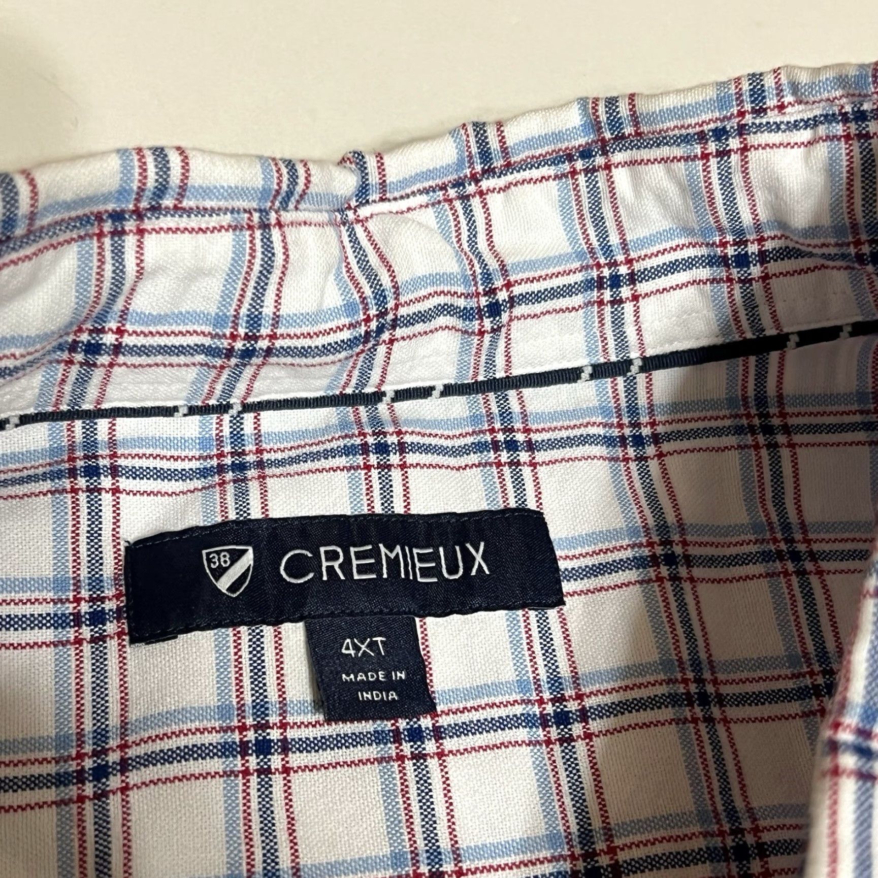 Cremieux CREMIEUX Mens 4XT Plaid Button Down Shirt 100% Cotton Flannel Long Sleeve NWT Size US XXL / EU 58 / 5 - 7 Thumbnail