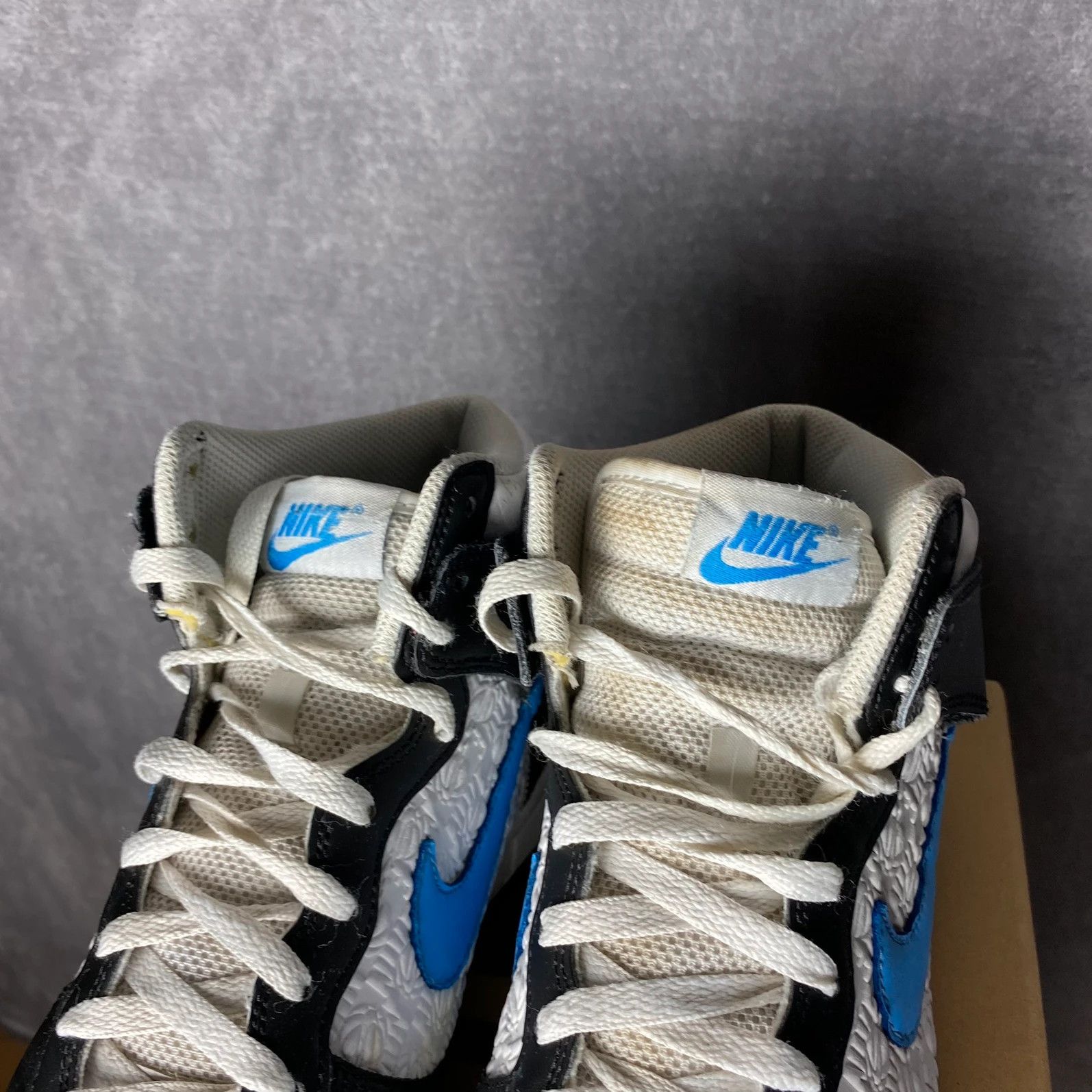 Nike Dunk high Black University Blue UB black blue white Size US 9.5 / EU 42-43 - 6 Thumbnail