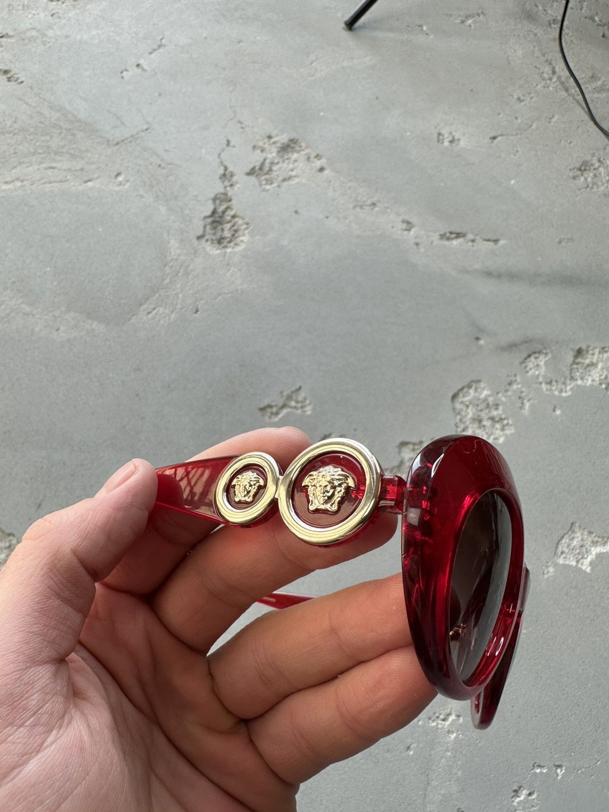 Versace Versace Sunglasses Red Gold Medusa 96 vintage Size ONE SIZE - 2 Thumbnail