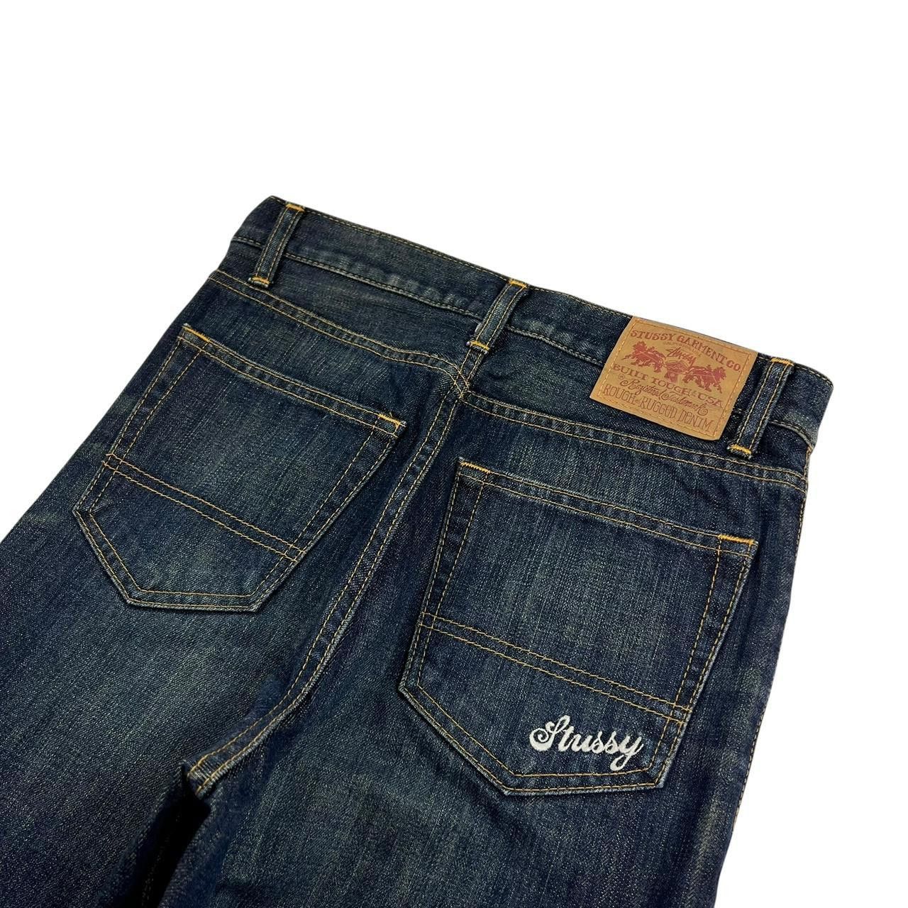 Stussy Vintage 2000s Stussy Embroidered Logo Jeans - Waist: 29” Size US 29 - 3 Thumbnail