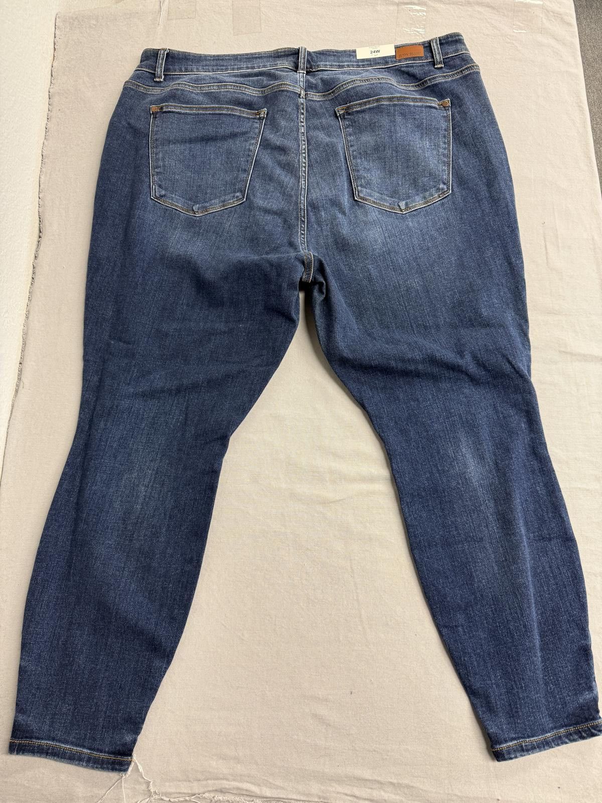 Other Judy Blue Jean Mid-Rise Skinny with Handsanding NWT Size 24W Size 42" / US 20 - 2 Thumbnail