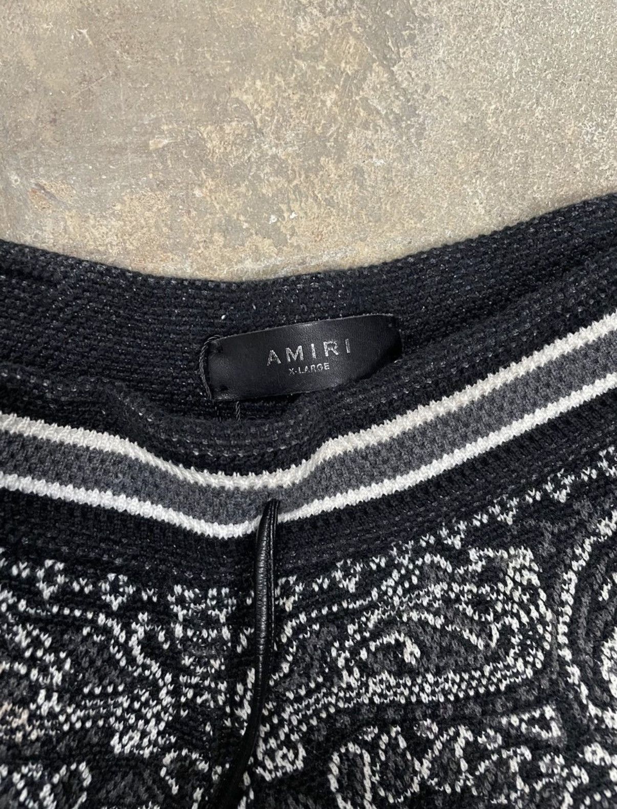 Amiri Amiri knit bandana paisley short mens xl Size US 37 - 3 Thumbnail