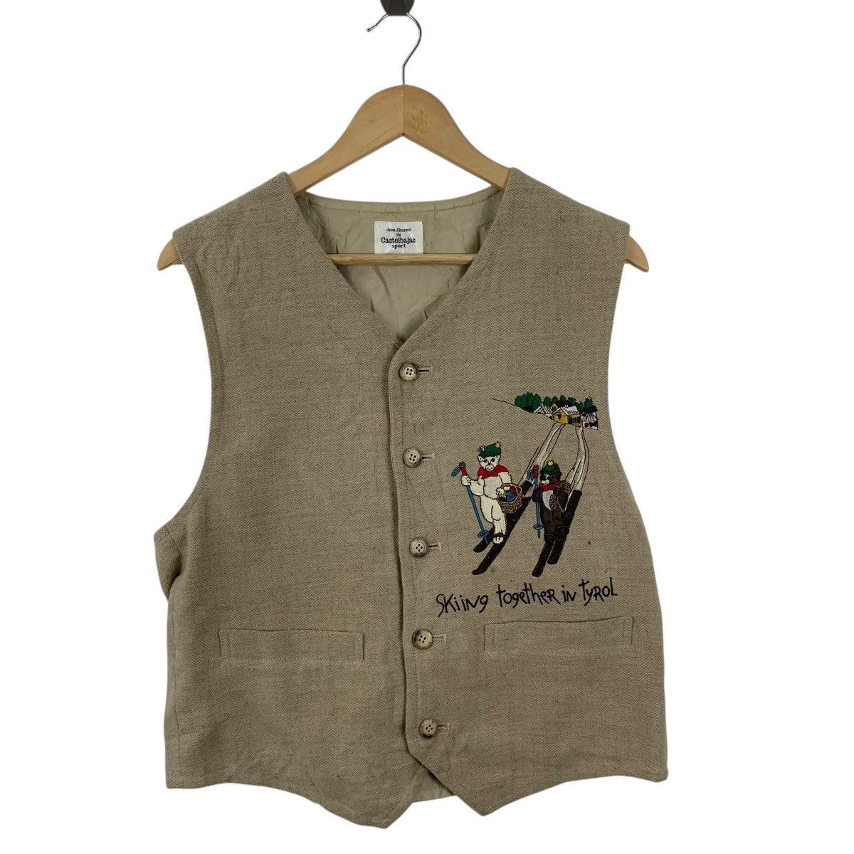 Jean Charles De Castelbajac Vintage 90s JEAN CHARLES CASTELBAJAC Skiing Tyrol Vest Size S / US 4 / IT 40 - 5 Thumbnail