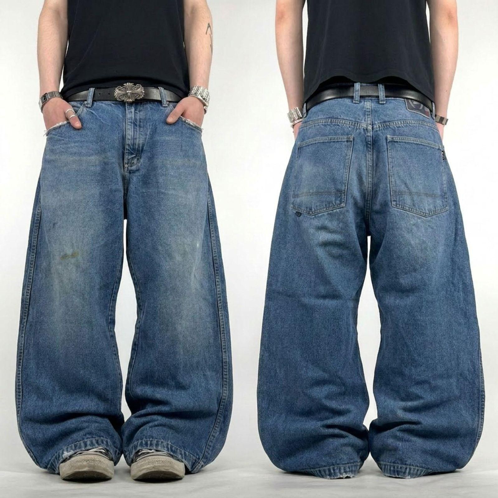 JNCO × Phat Farm × Vintage Vintage phat farm skater baggy wide leg faded archive jeans Size US 36 / EU 52 - 1 Thumbnail