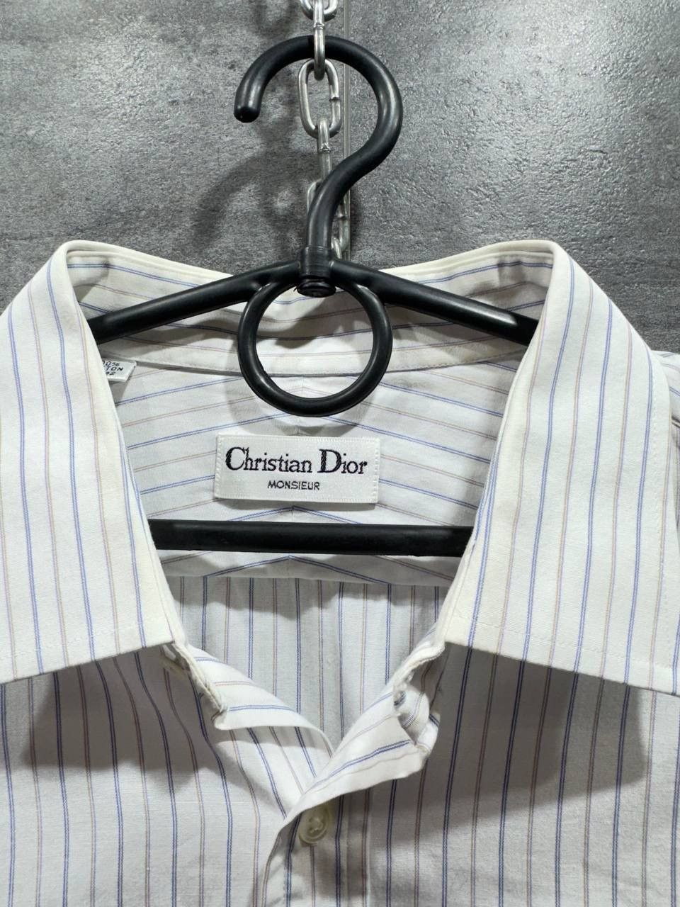 Christian Dior Monsieur Christian Dior Monsieur Vintage Striped Button Up Shirt Size US L / EU 52-54 / 3 - 4 Thumbnail
