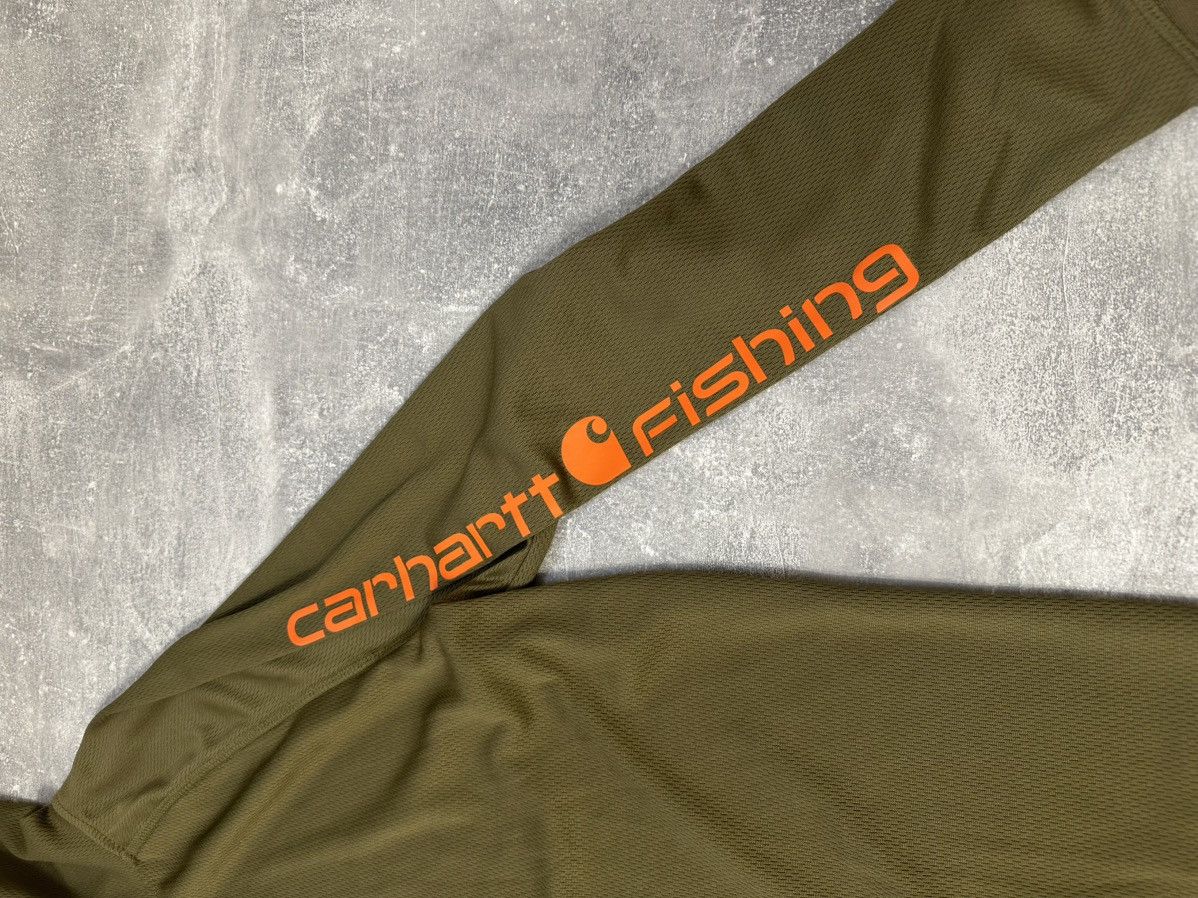 Carhartt Carhartt Force Long Sleeve Fishing Hooded Tee Shirt Size US M / EU 48-50 / 2 - 3 Thumbnail