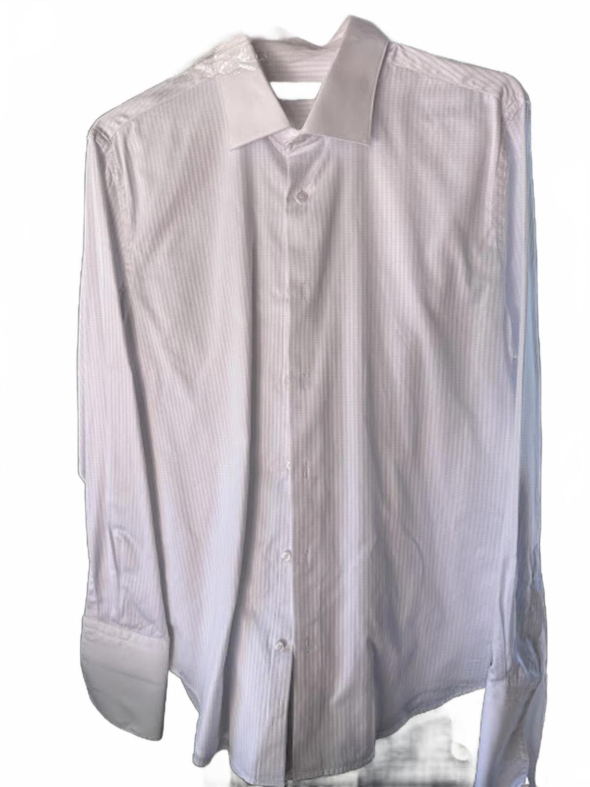 Brandini Brandolini White Dress Shirt French Cuffs Size 38R - 1 Thumbnail