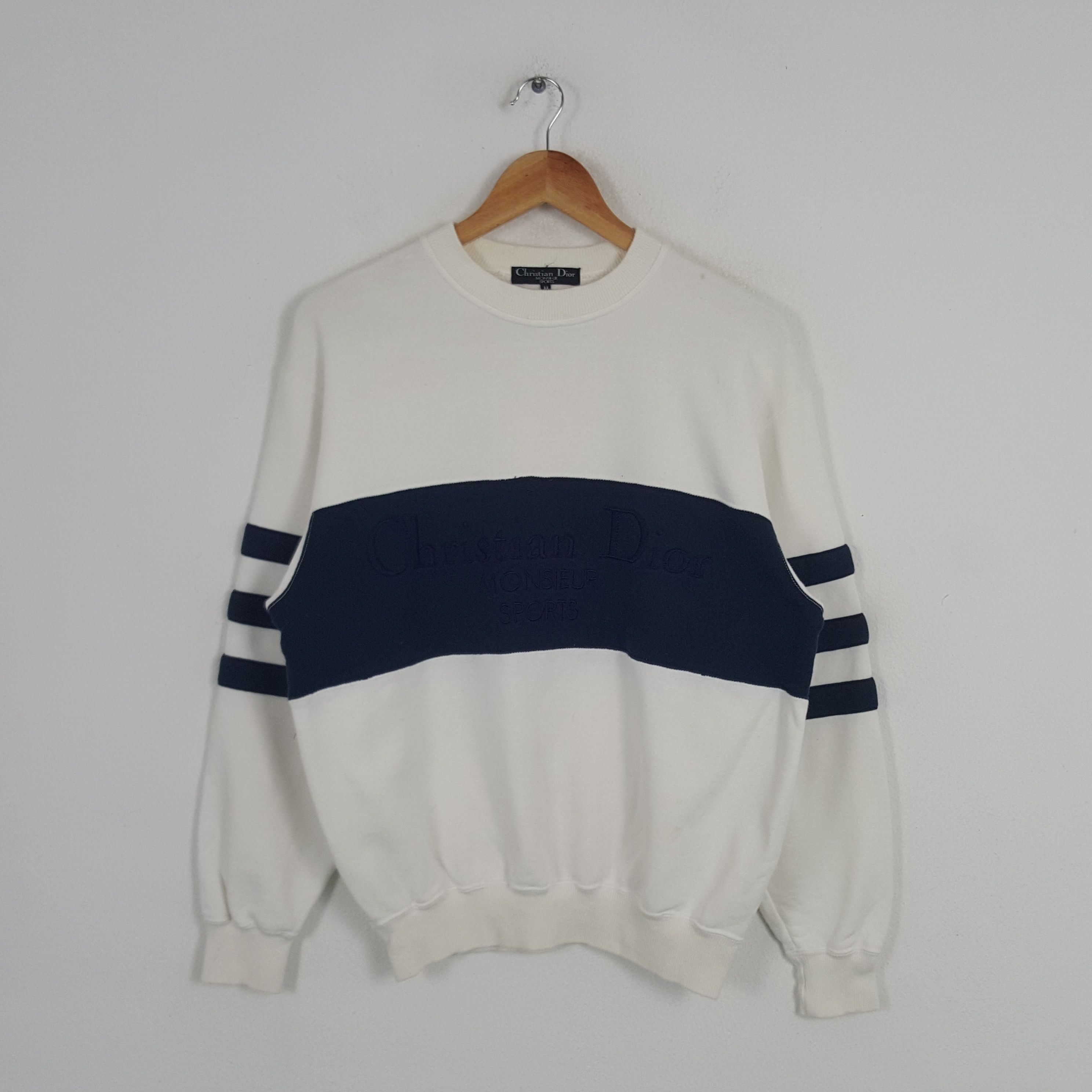 Christian Dior Monsieur × Vintage Vintage Christian Dior Italian Designer Sweatshirt Size US M / EU 48-50 / 2 - 1 Thumbnail