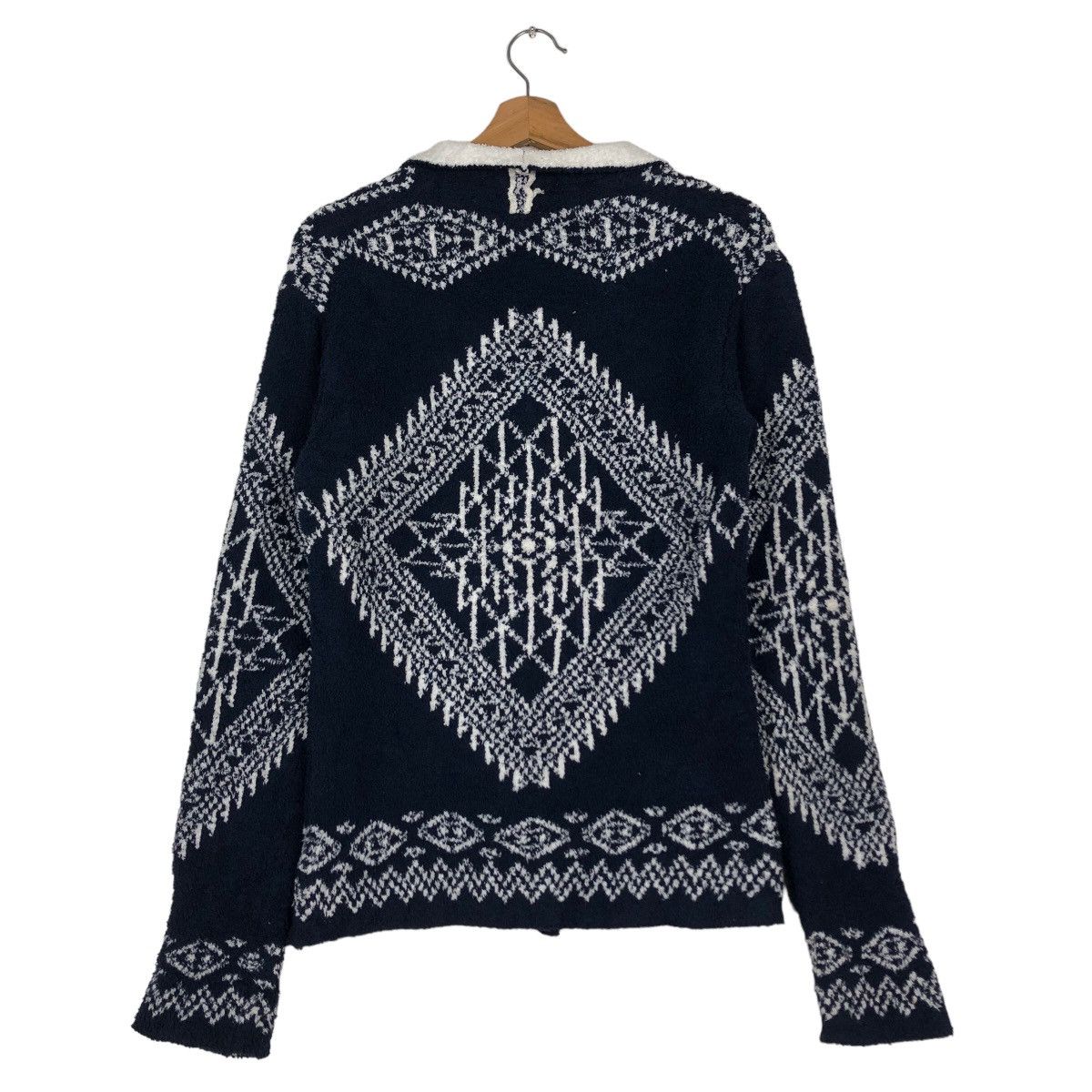Japanese Brand 🔥Black by Vanquish Cardigan Navajo Aztec Native Design Size US M / EU 48-50 / 2 - 8 Thumbnail