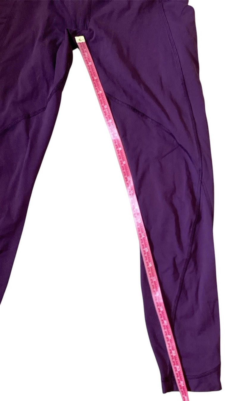Designer Lululemon size 6 Purple Mesh Crossover Stash Pocket Size 28" / US 6 / IT 42 - 6 Thumbnail