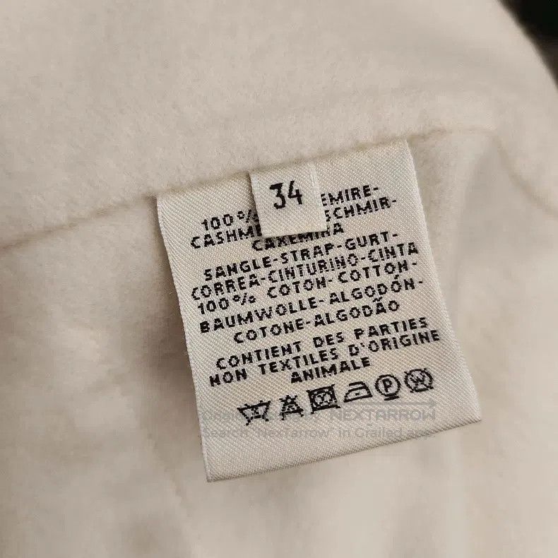 Hermes Hermes White Single Breasted Cashmere Mid-Length Coat Size XXS / US 00 / IT 34 - 4 Thumbnail