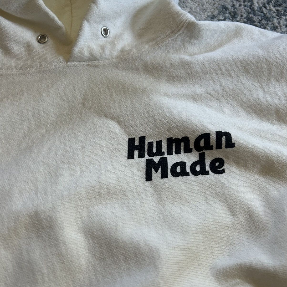 A$AP Rocky × Human Made HUMAN TESTiNG ASAP ROCKY NiGO HEAVYWEiGHT FLEECE HOODiE ÉCRU Size US XXL / EU 58 / 5 - 11 Thumbnail