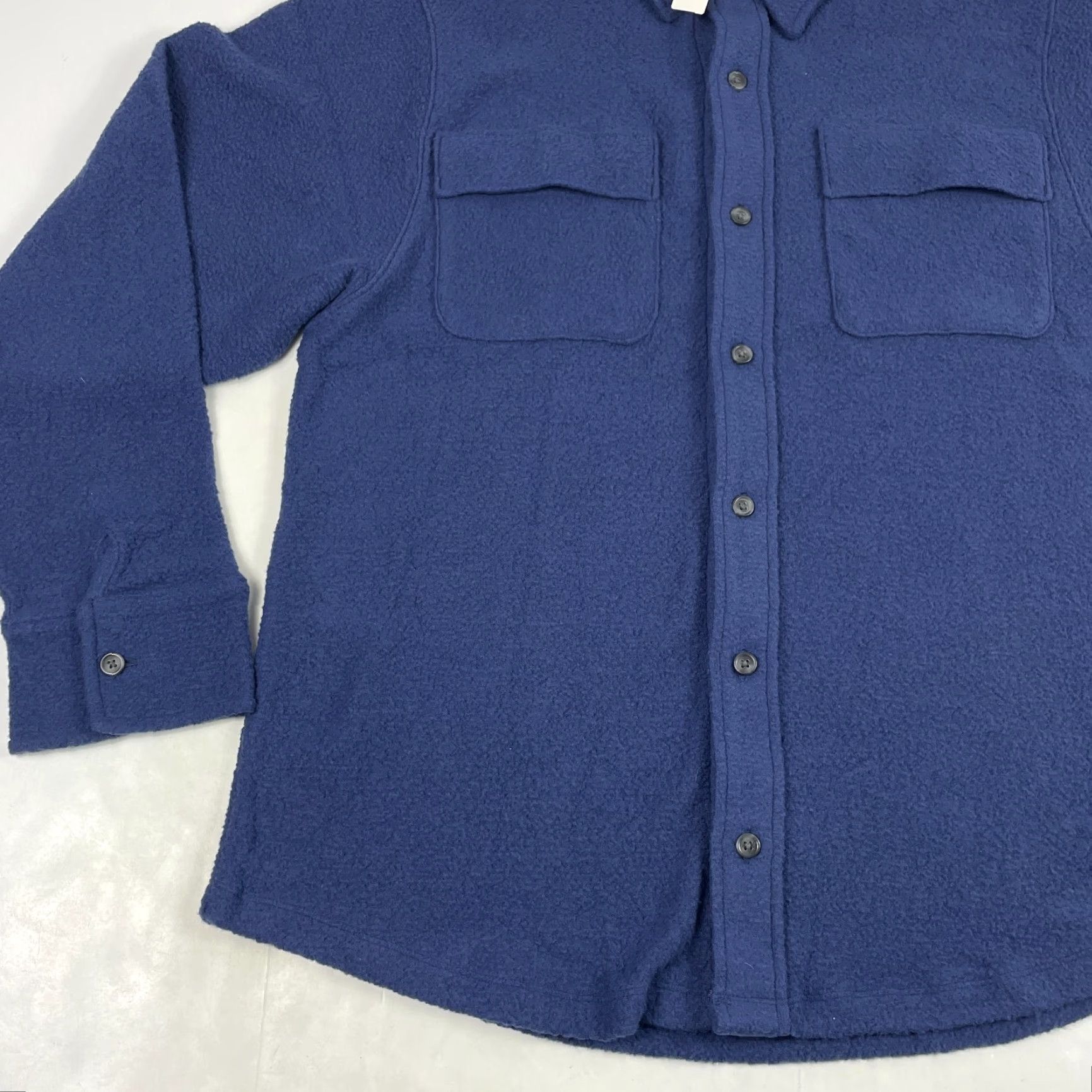 Victoria's Secret Viktorias Secret PINK Shirt Womens Medium Blue Fleece Button Up Cozy Ski Camping Size M / US 6-8 / IT 42-44 - 5 Thumbnail
