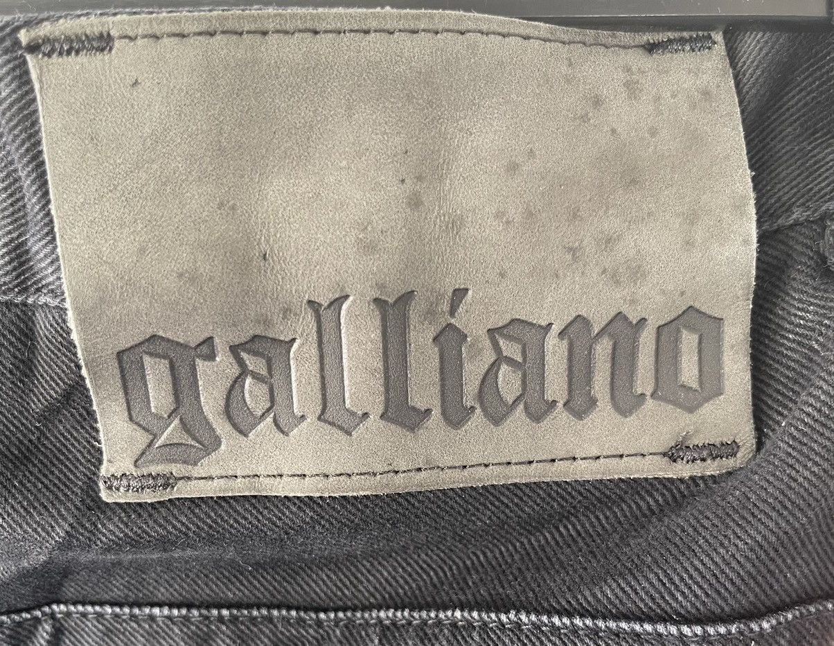 John Galliano 🔥RARE🔥JOHN GALLIANO DENIM DESTRESS BLACK ITALY Size US 31 - 7 Thumbnail