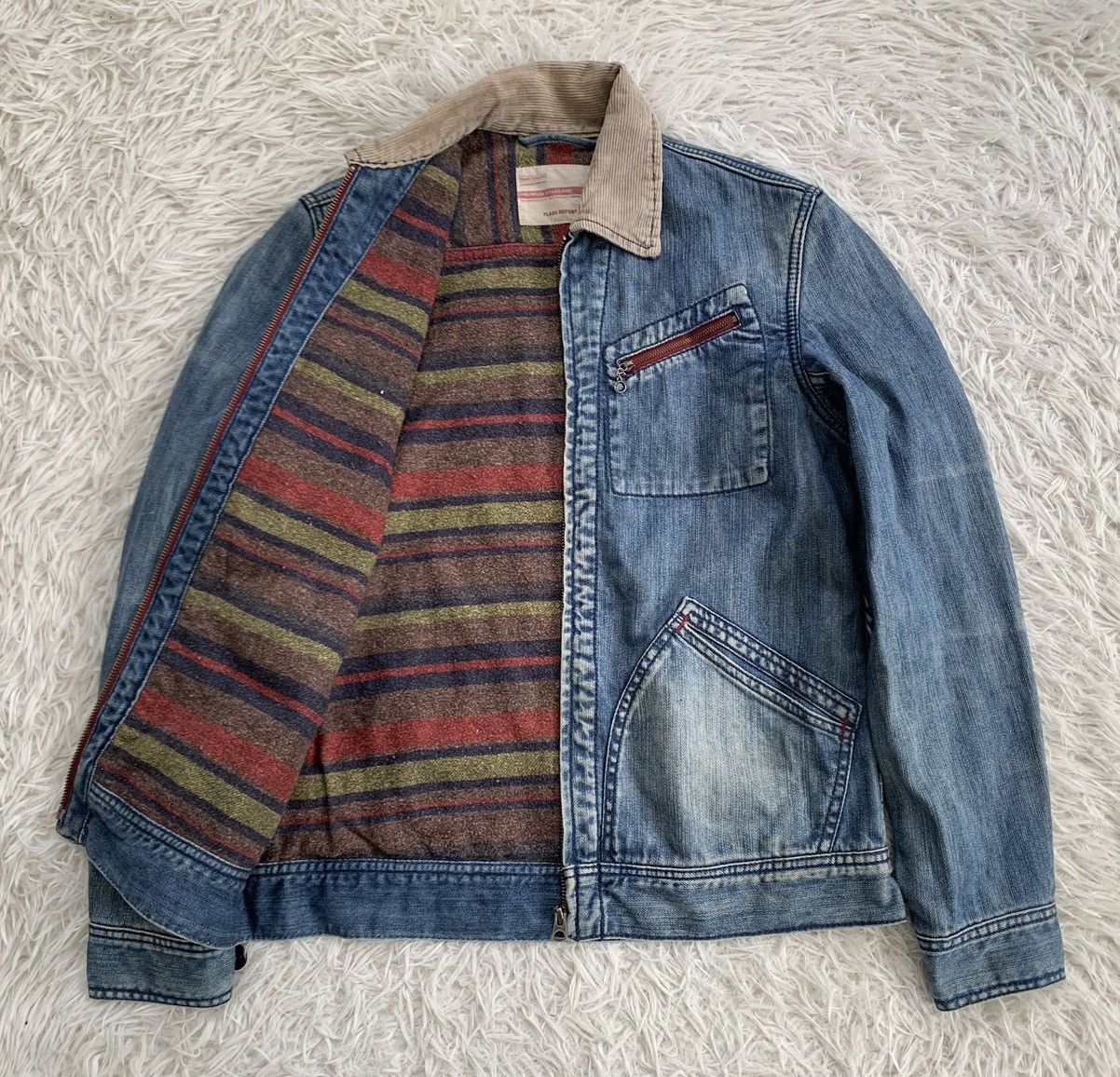 Japanese Brand Vintage Flash Report Denim Jacket Blanket Inner Size US M / EU 48-50 / 2 - 10 Thumbnail