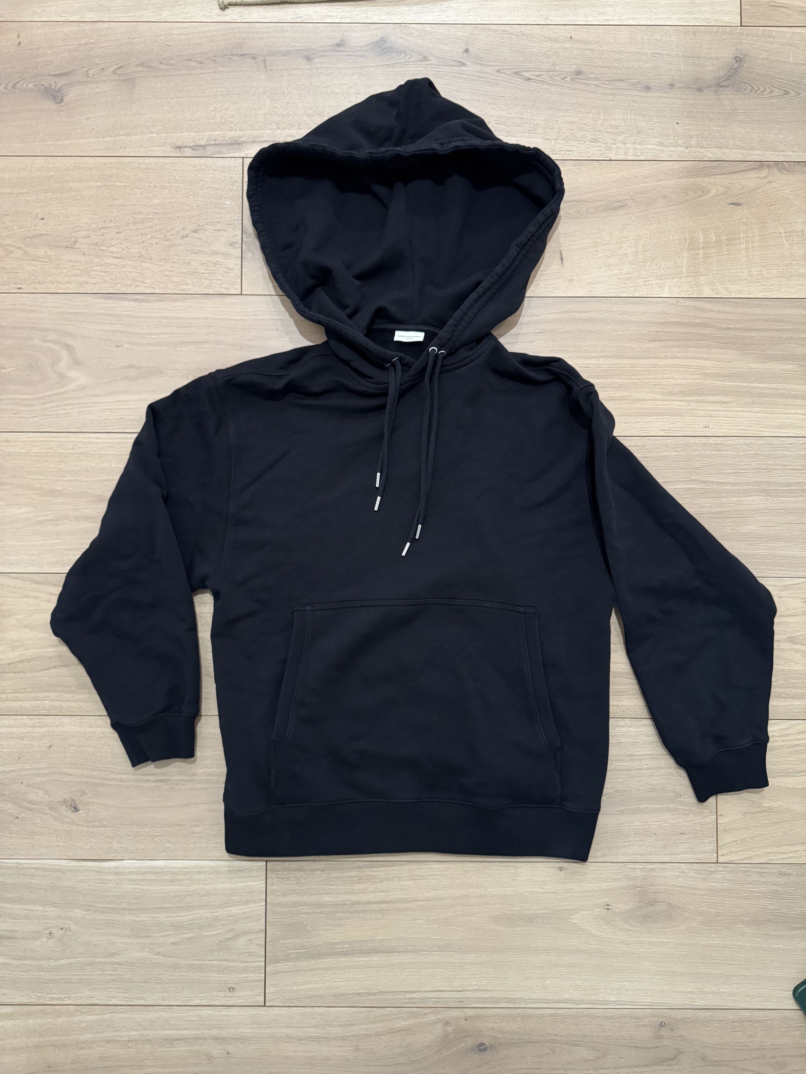 Dries Van Noten Dries Van Noten Drawstring Relaxed Hoodie Black Men Sz SMALL Size US S / EU 44-46 / 1 - 1 Thumbnail