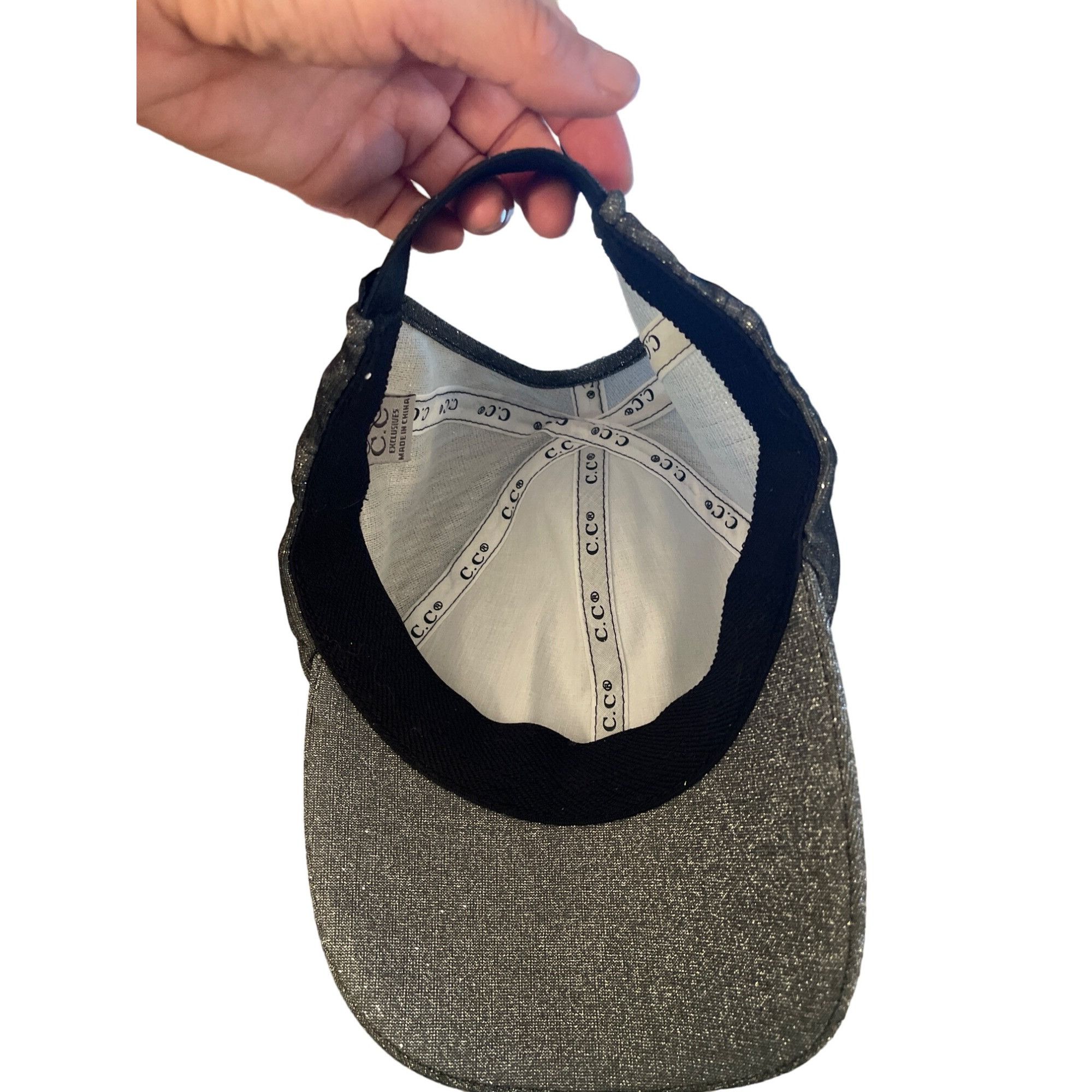 Other C C Womens Hats One Size Gray Metallic Extremely Size ONE SIZE - 8 Thumbnail
