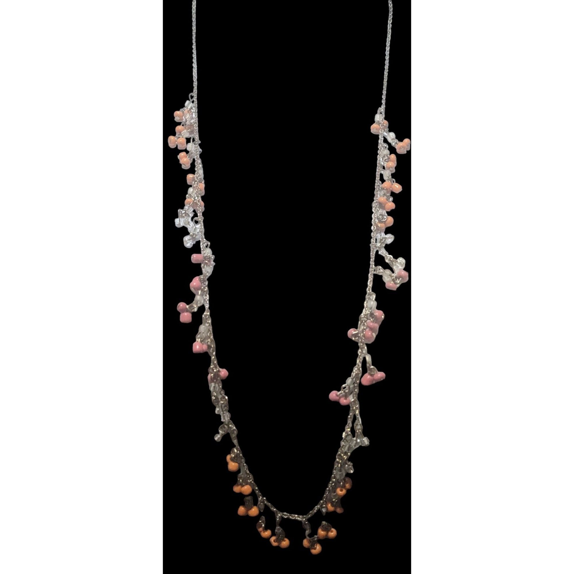 J.Crew J.Crew Orange Glass Bead Fringe Necklace Size ONE SIZE - 2 Thumbnail