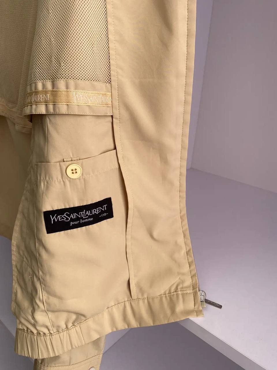 Saint Laurent Paris × Vintage × Yves Saint Laurent Vintage Yves Saint Laurent Logo Bomber Light Jacket Size US M / EU 48-50 / 2 - 8 Thumbnail