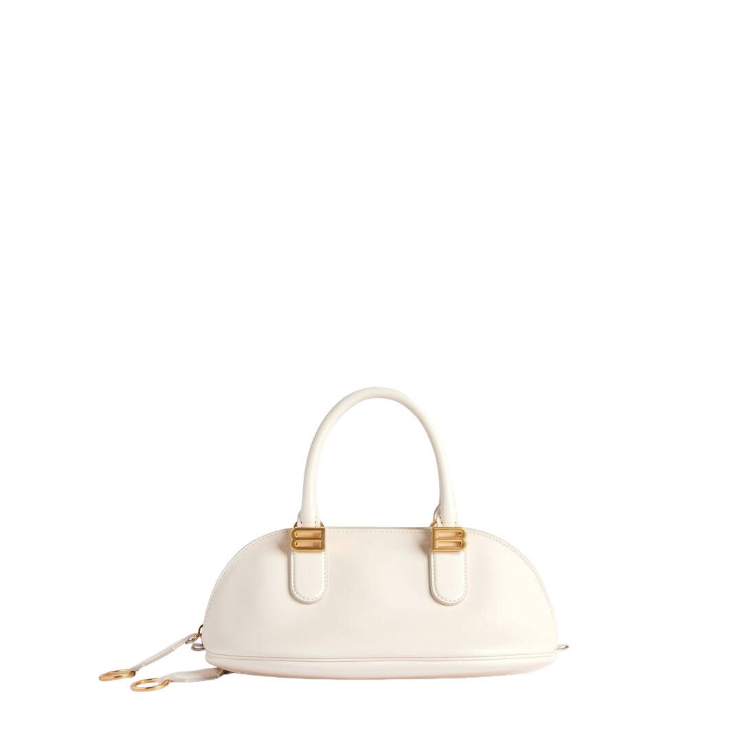 Balenciaga BALENCIAGA Bolero Bowling Mini $3290 Cream Top Handle Bag Ne Size ONE SIZE - 1 Thumbnail