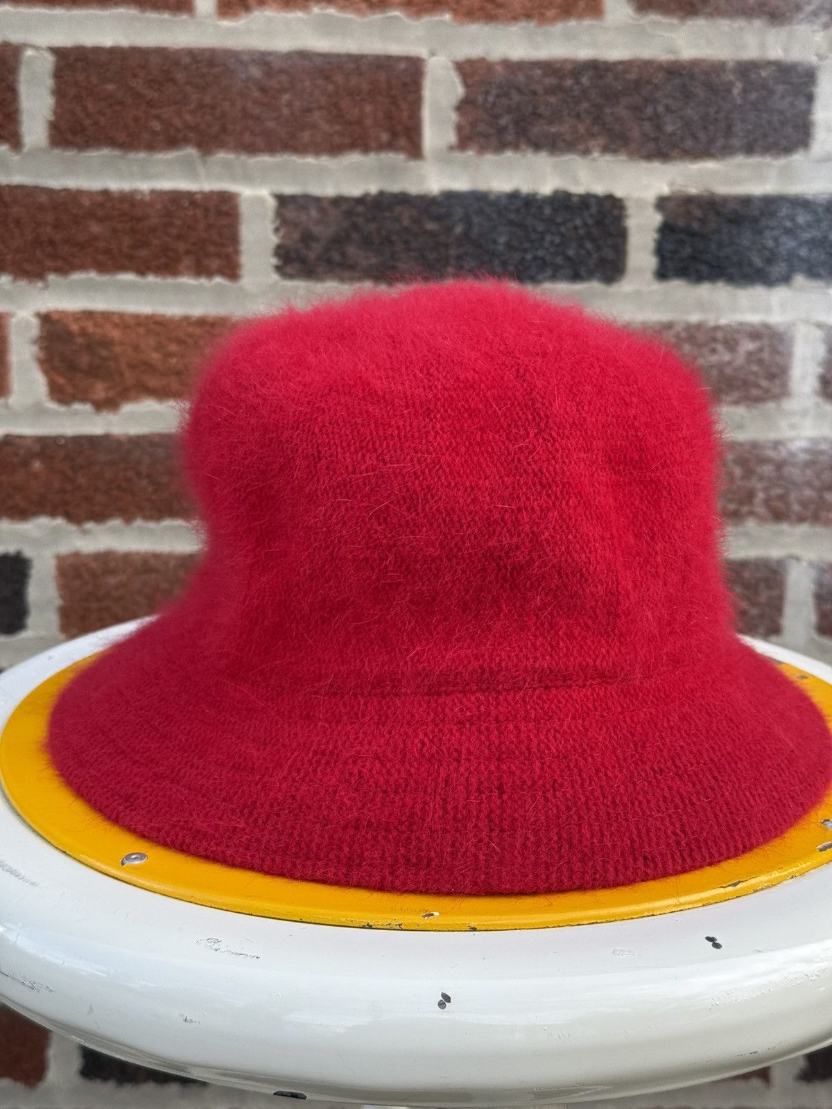 Japanese Brand Vintage 90’s Wool of Angora Goats Mohair Bucket Hat Size ONE SIZE - 2 Thumbnail