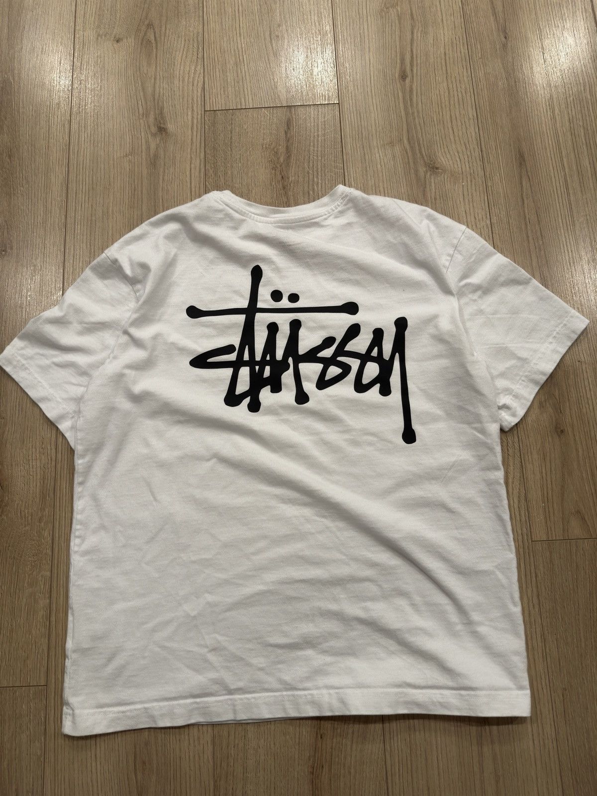 Stussy × Vintage White stussy tee Size US M / EU 48-50 / 2 - 2 Thumbnail