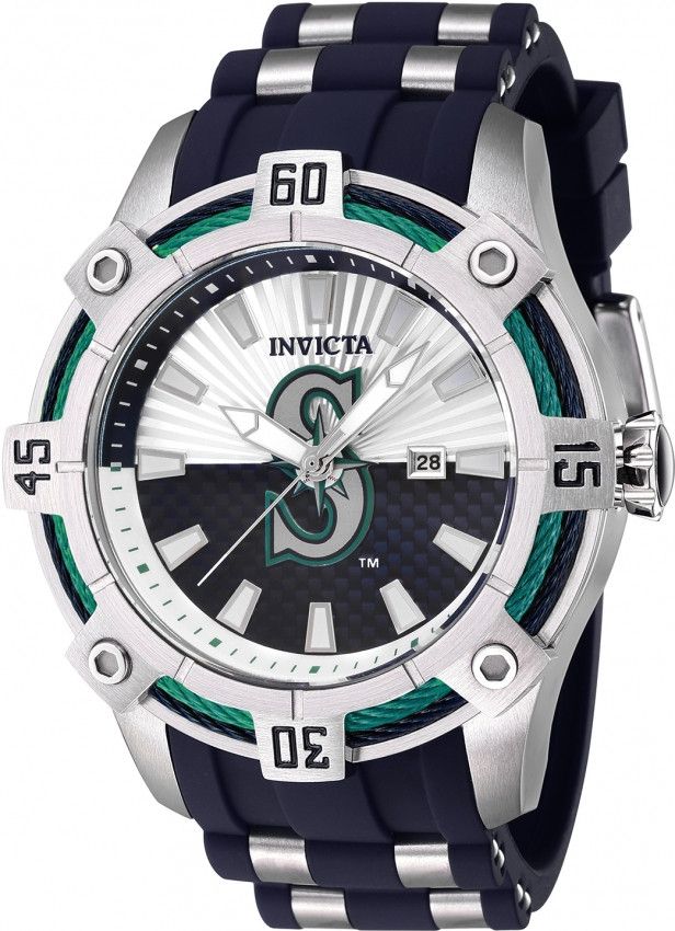 Invicta × MLB MLB Seattle Mariners Quartz Men's Watch Size ONE SIZE - 1 Thumbnail