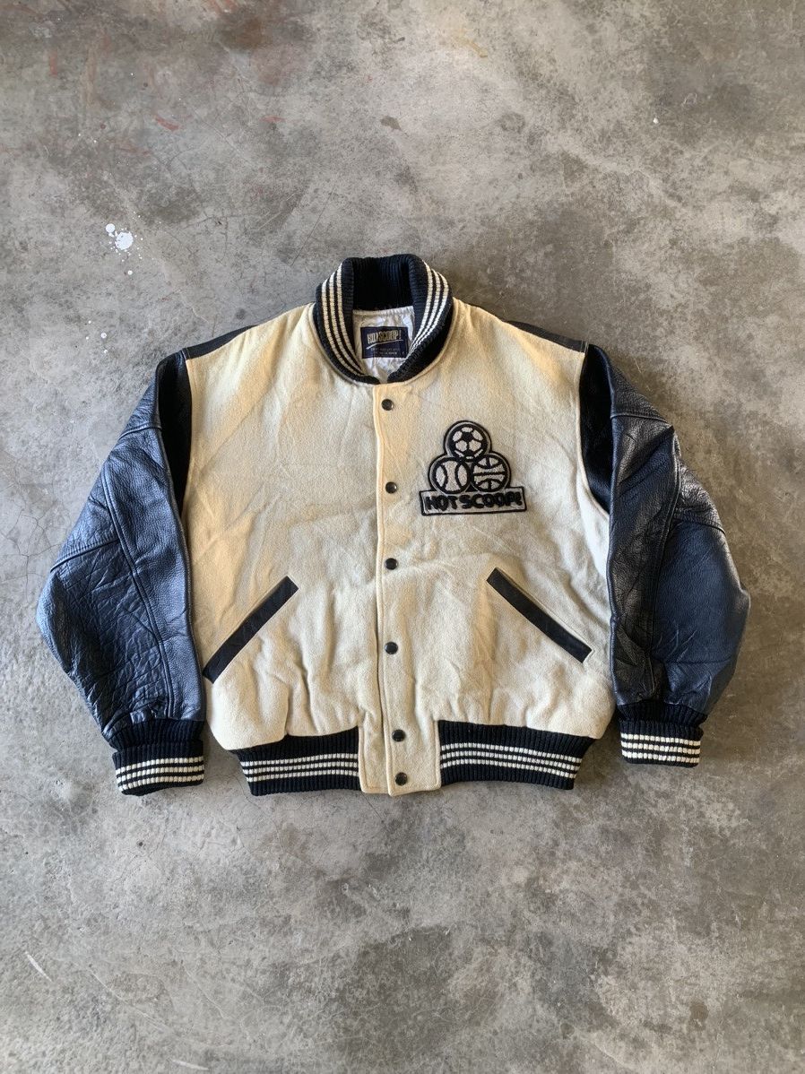 Vintage Hotscoop japanese brand varsity very nice back design Size US XL / EU 56 / 4 - 1 Thumbnail