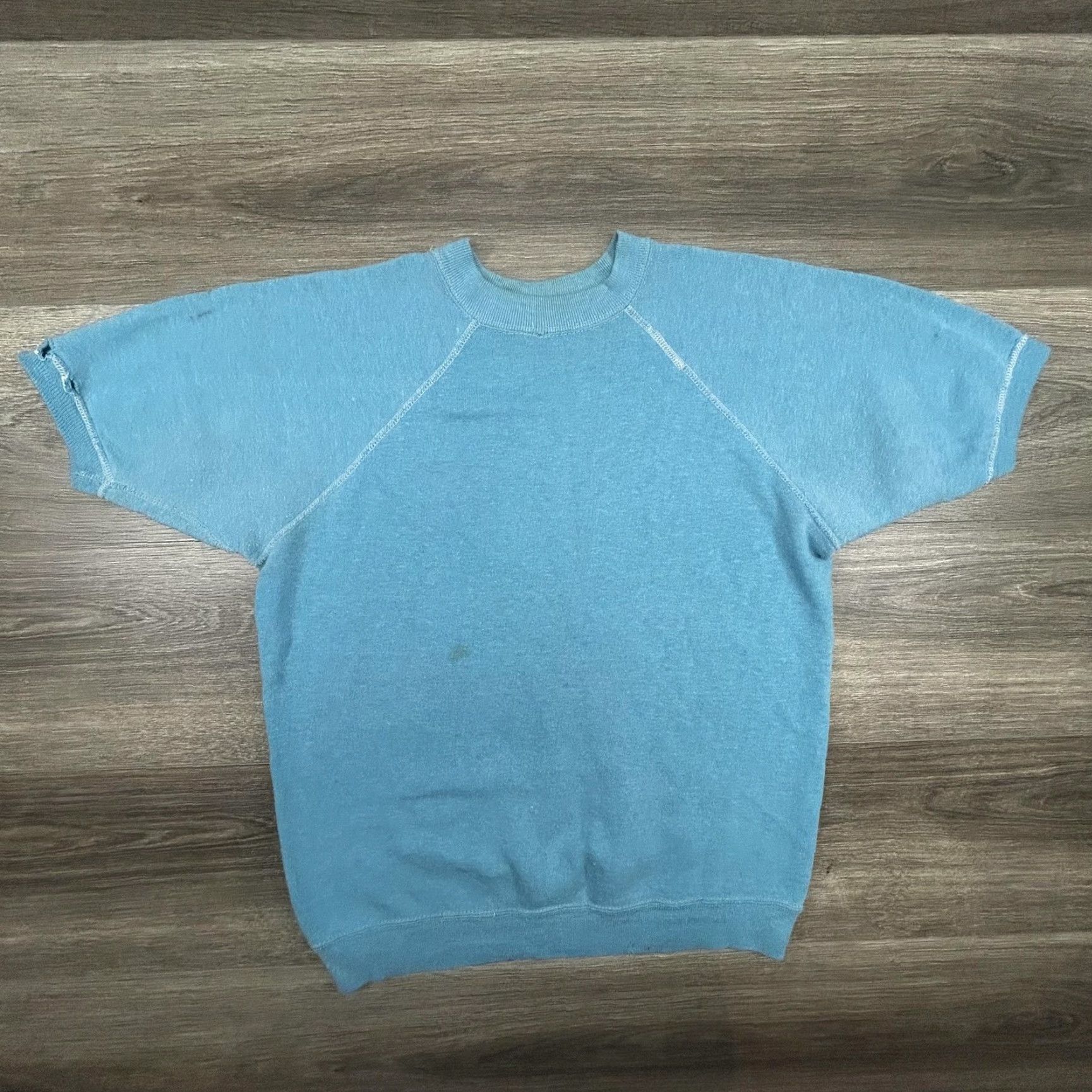 Vintage VINTAGE Sweatshirt Mens Medium Blue Raglan Crew Neck Pullover American Vintage USA 50s 60s Size US M / EU 48-50 / 2 - 2 Thumbnail