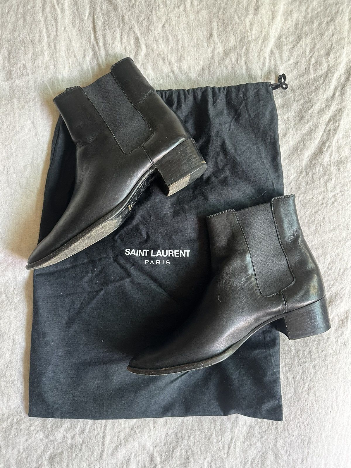 Yves Saint Laurent Hedi Slimane Saint Laurent Chelsea Boot Size US 6.5 / EU 39-40 - 1 Thumbnail