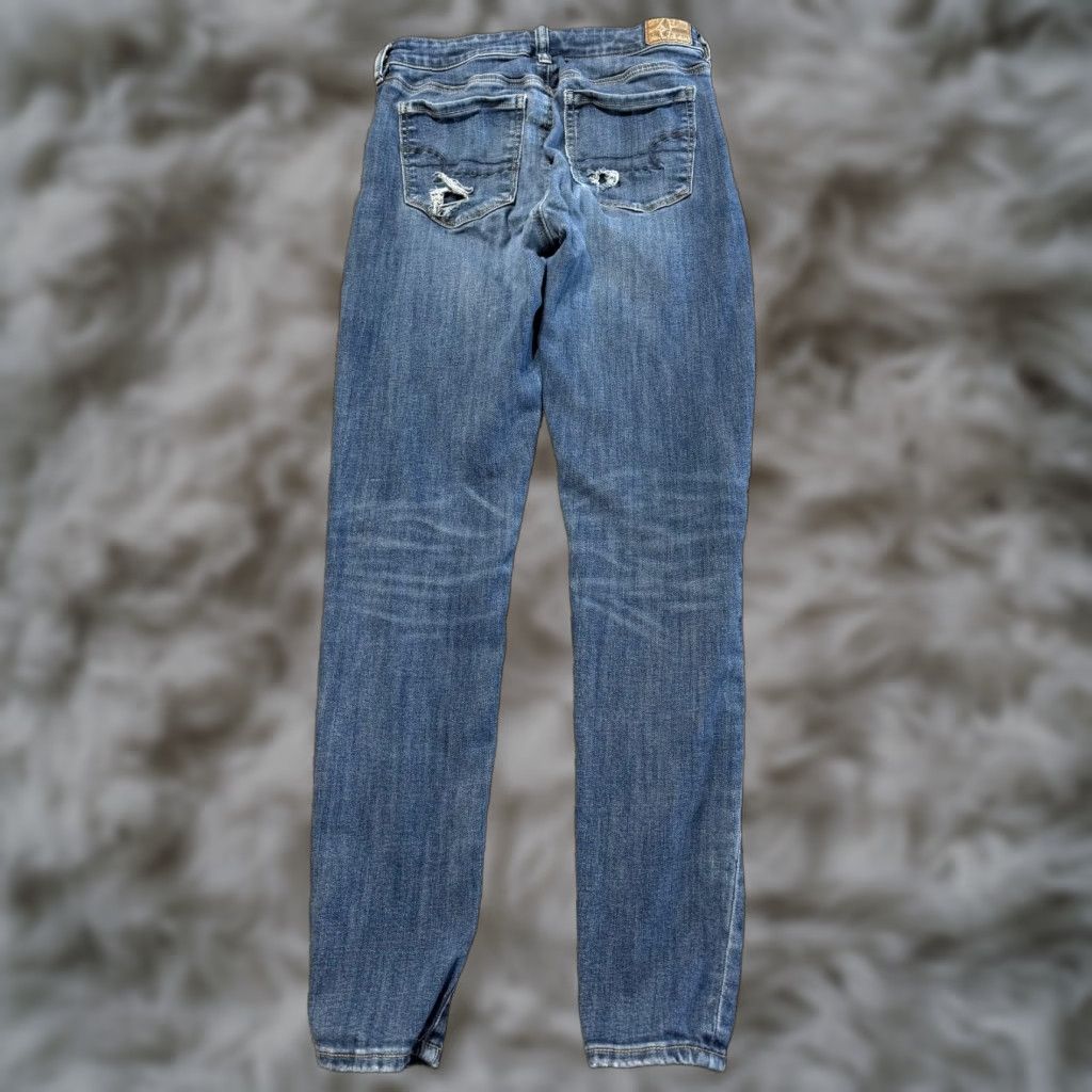 American Eagle Outfitters American Eagle Jeans Women's Size 4 Blue Denim Jegging Skinny Lot Of 2 Size 27" / US 4 / IT 40 - 1 Thumbnail