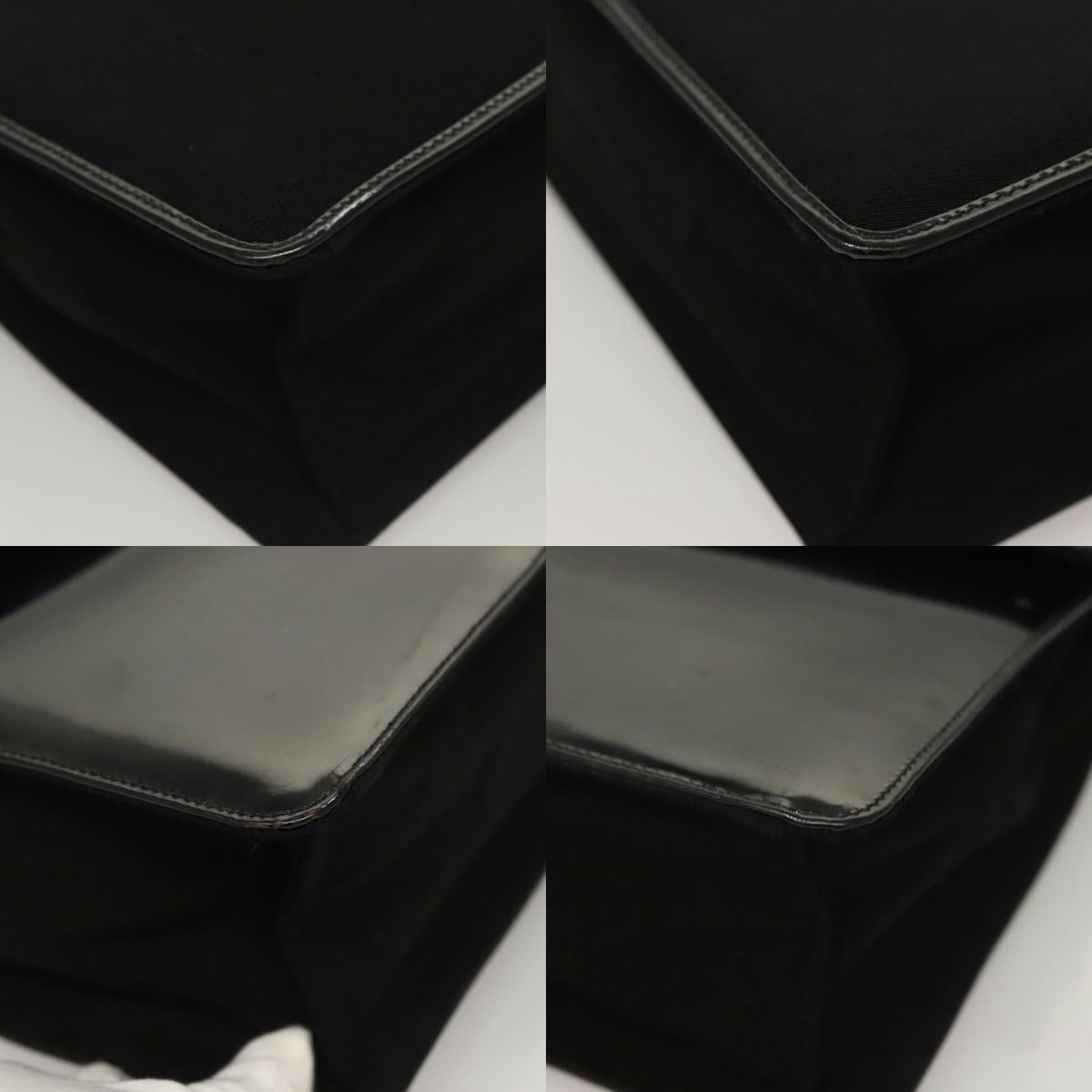 Prada PRADA Hand Bag Canvas Black Silver Size ONE SIZE - 10 Thumbnail