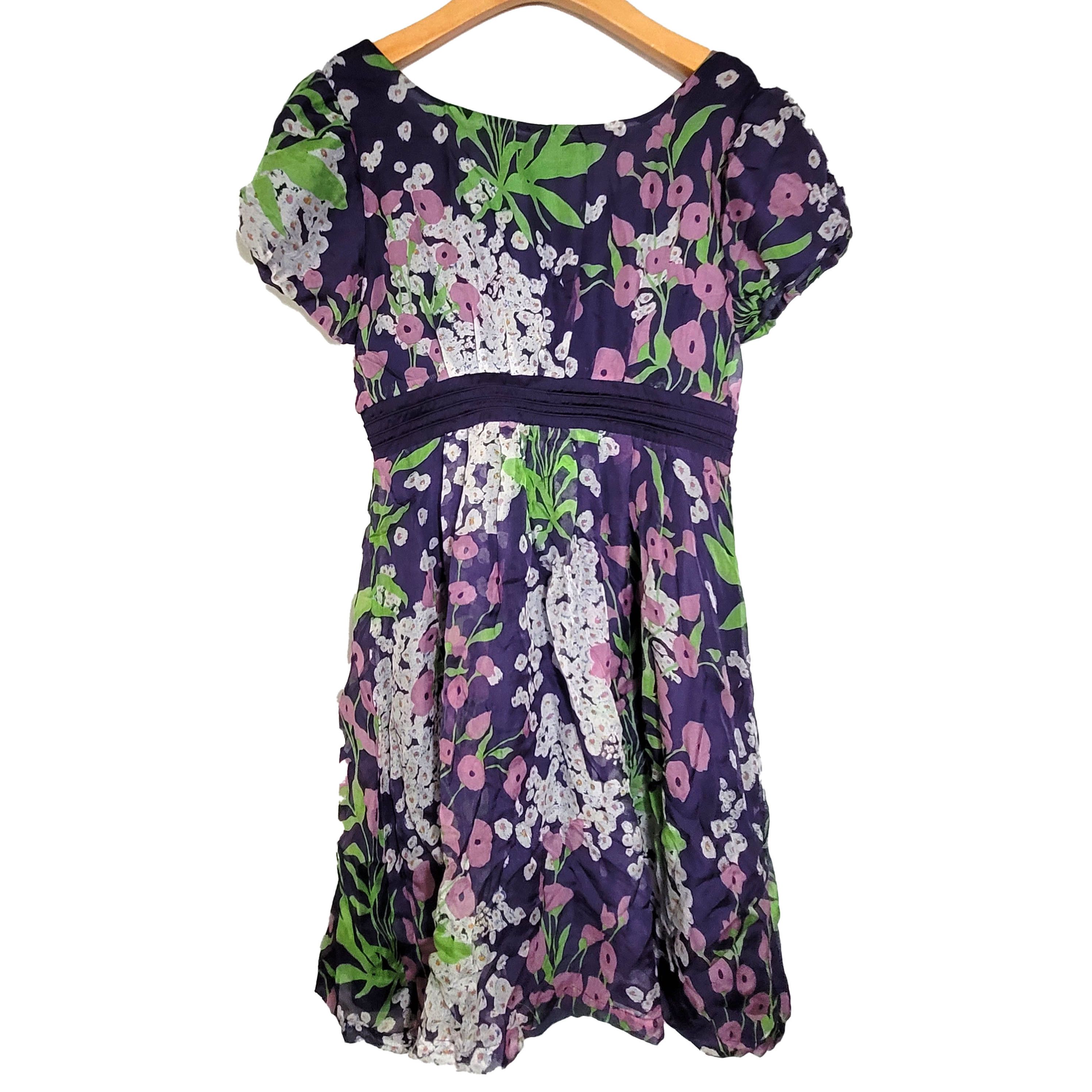 Other Women's Silk Size S Short Sleeve Shirt Dress SDK376 Size S / US 4 / IT 40 - 2 Thumbnail