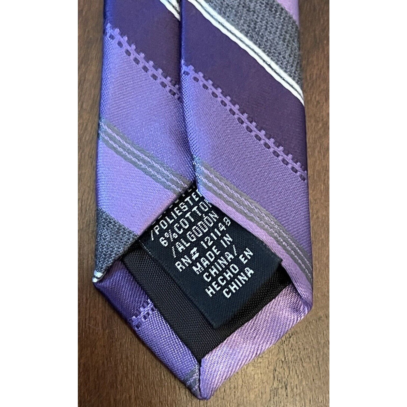 J Ferrar J. Ferrar Purple Gray 94% Polyester 6% Cotton Made In China Size ONE SIZE - 7 Thumbnail