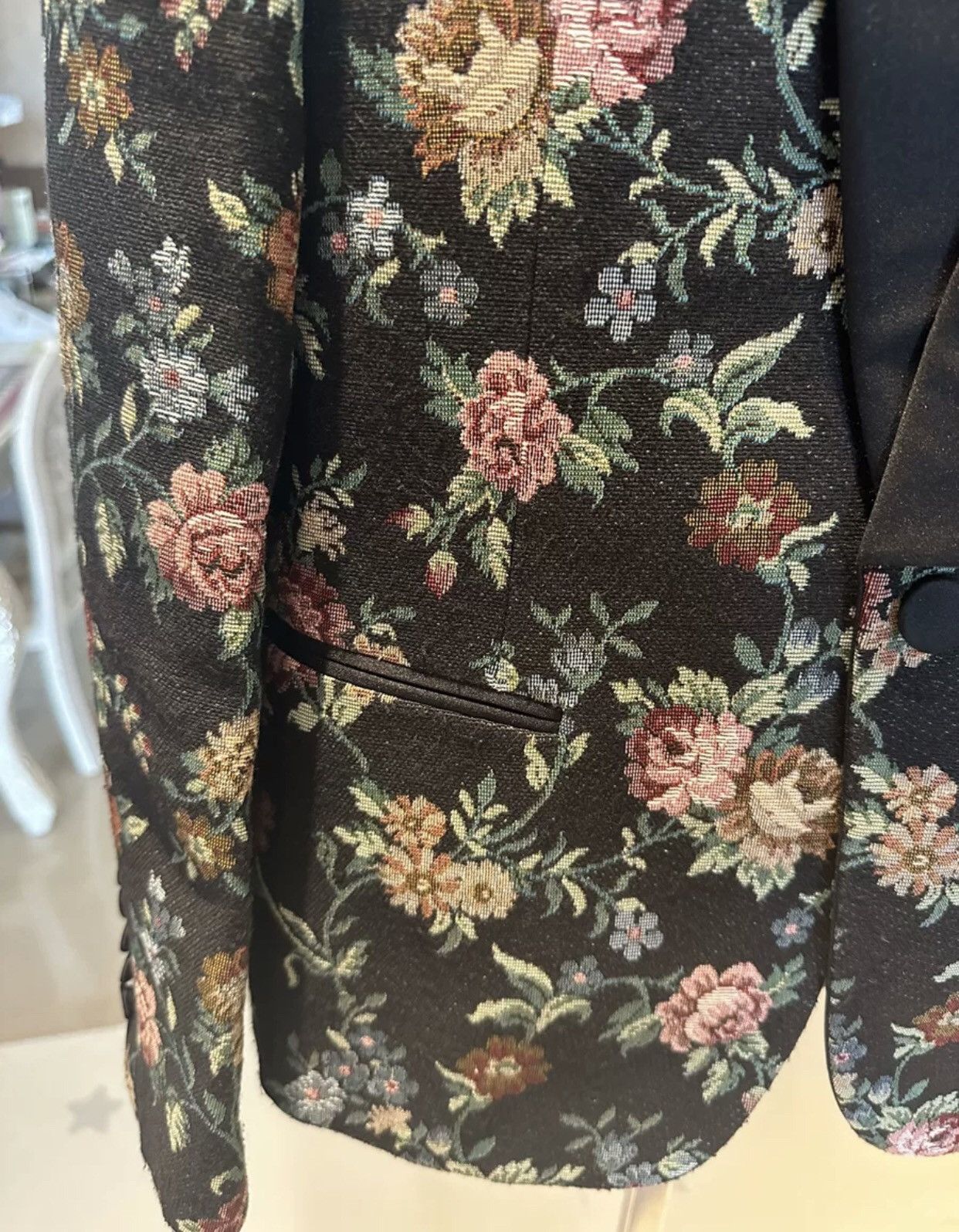 Saint Laurent Paris Saint Laurent flowers suit shirt 2409-Nextarrow Size S / US 4 / IT 40 - 4 Thumbnail