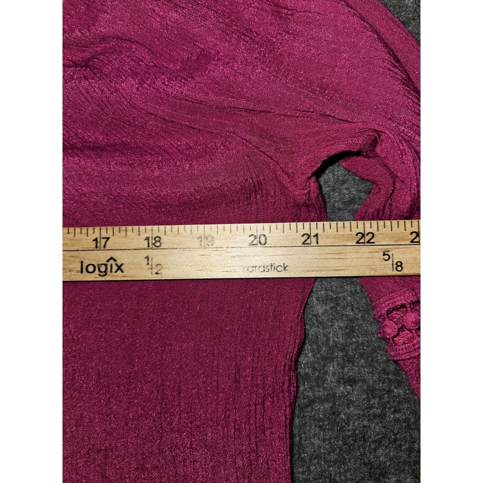 Wrangler Wrangler Wrancher Shirt Women's XL Off Shoulder 3/4 Sleeve Magenta Stretch Colorful Western Size XL / US 12-14 / IT 48-50 - 3 Thumbnail