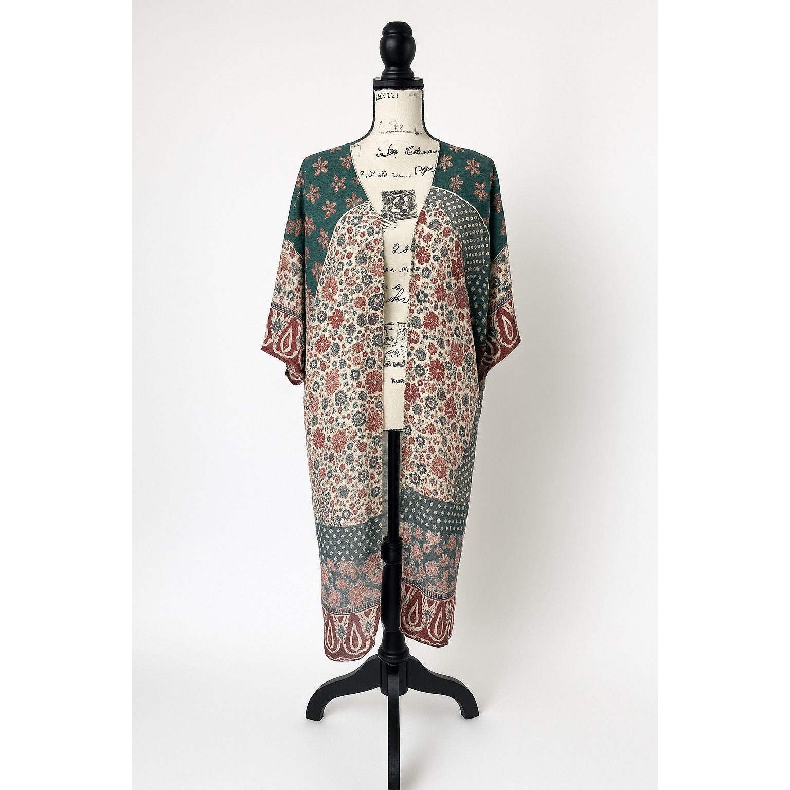 Other Cupshe Boho Floral Kimono Cover-Up – Open Front Beach Cardig Size M / US 6-8 / IT 42-44 - 1 Thumbnail