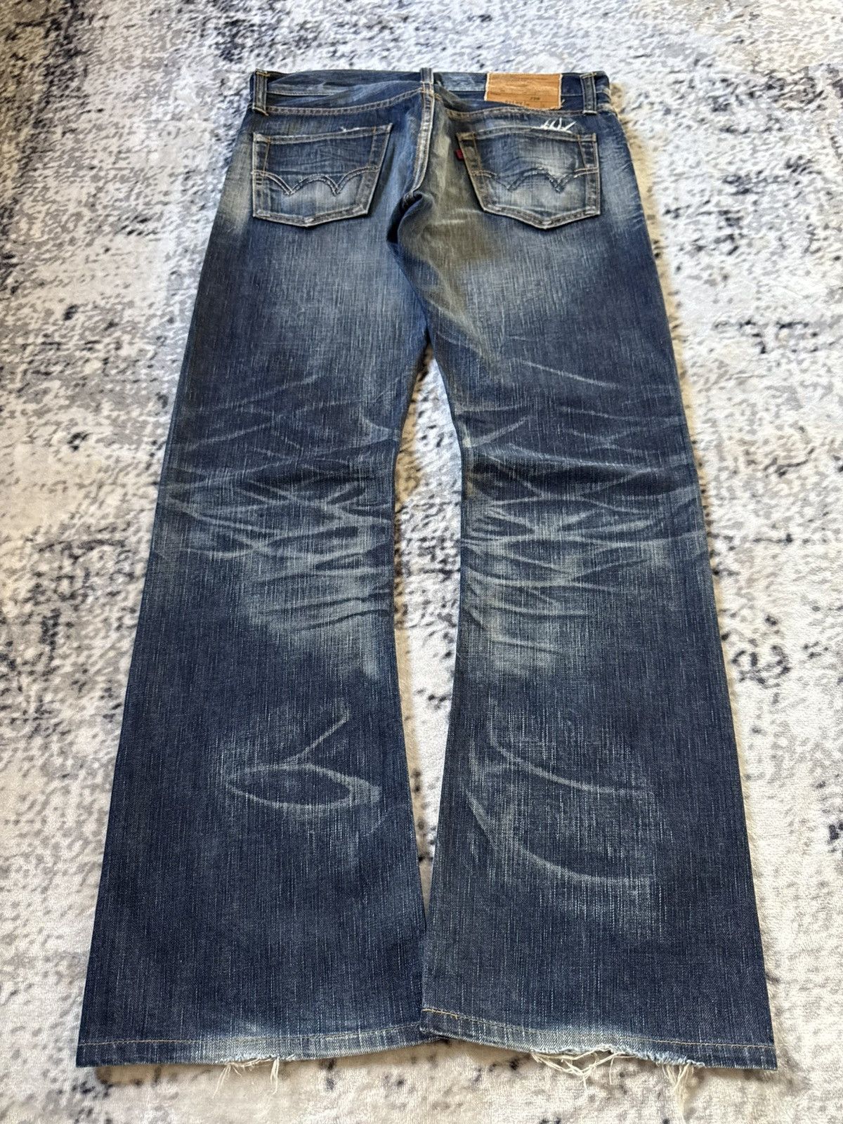 Edwin Rare Edwin 511 X-ray Shadow Wash Flared Jeans Size US 32 / EU 48 - 2 Thumbnail