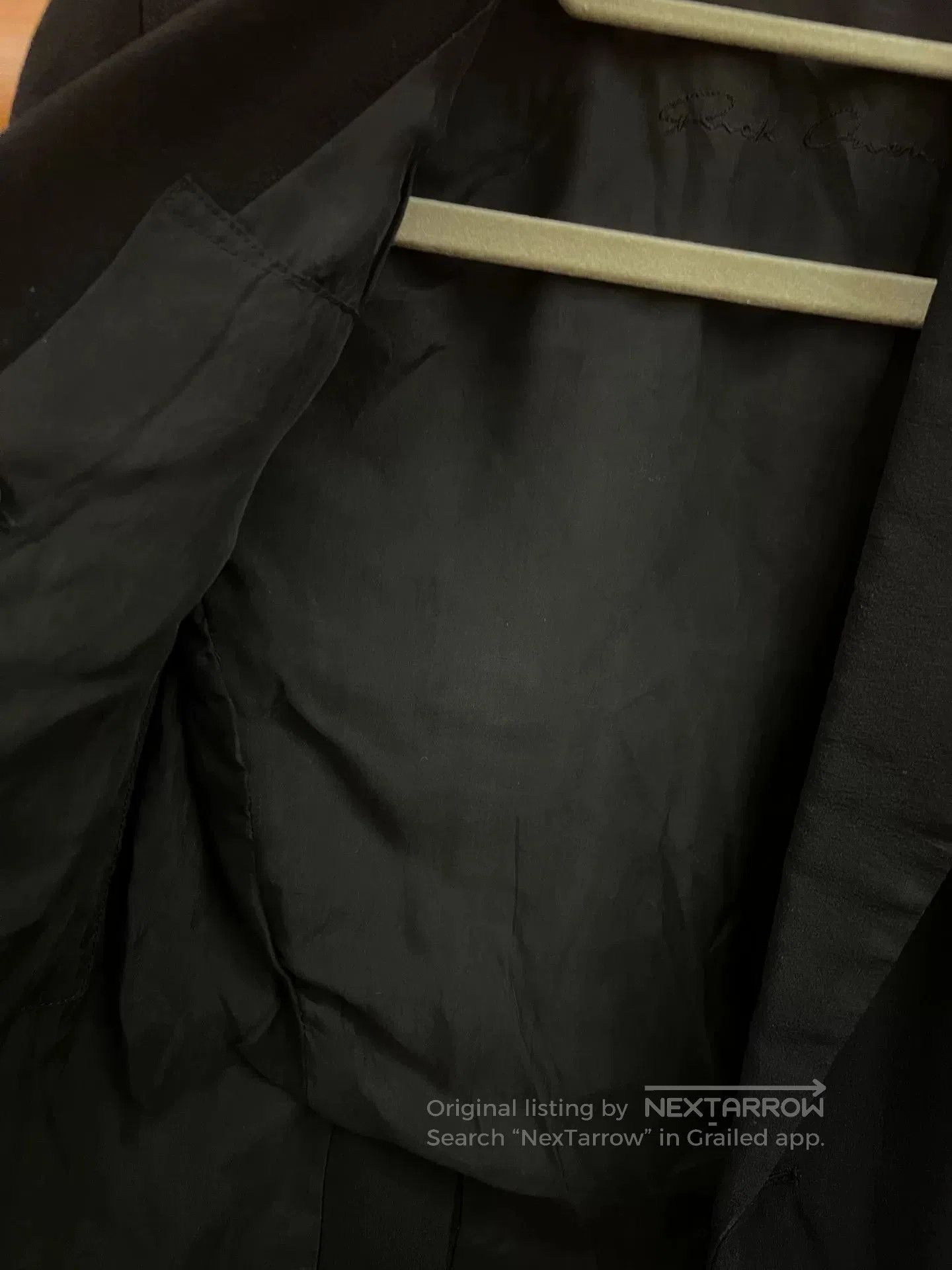 Rick Owens Rick Owens Black Silk Blazer. Size US S / EU 44-46 / 1 - 8 Thumbnail