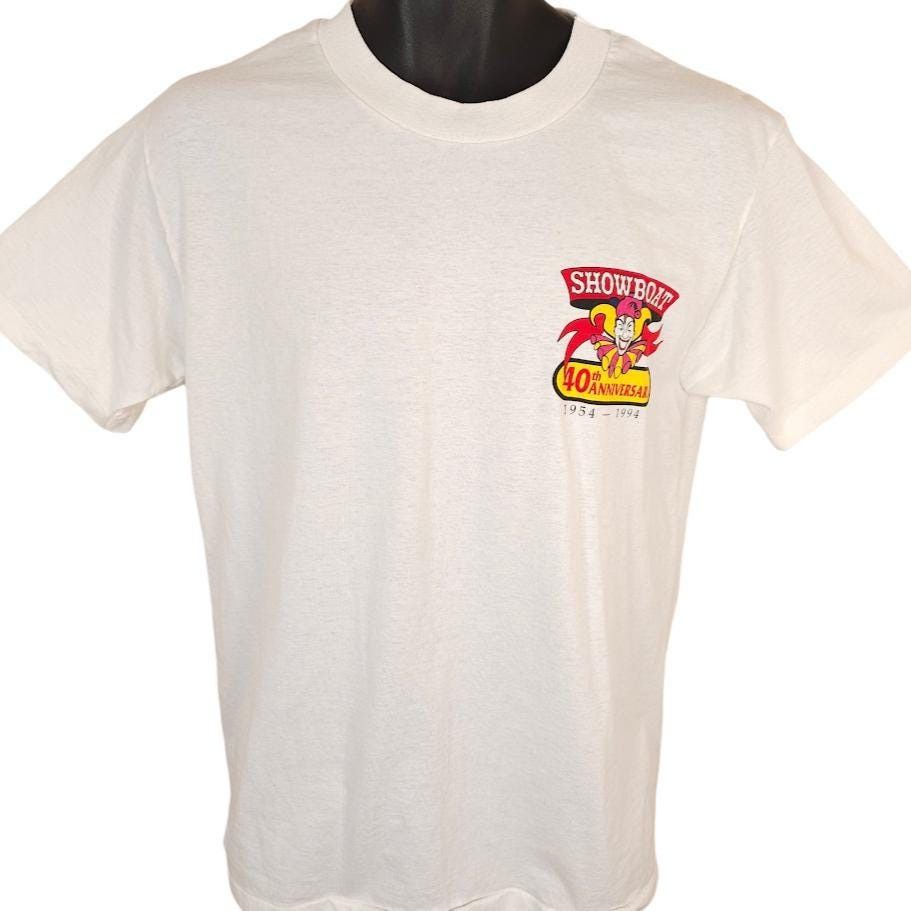 Vintage Vintage Showboat Casino T Shirt Mens Size Medium White 90s Size US M / EU 48-50 / 2 - 2 Thumbnail