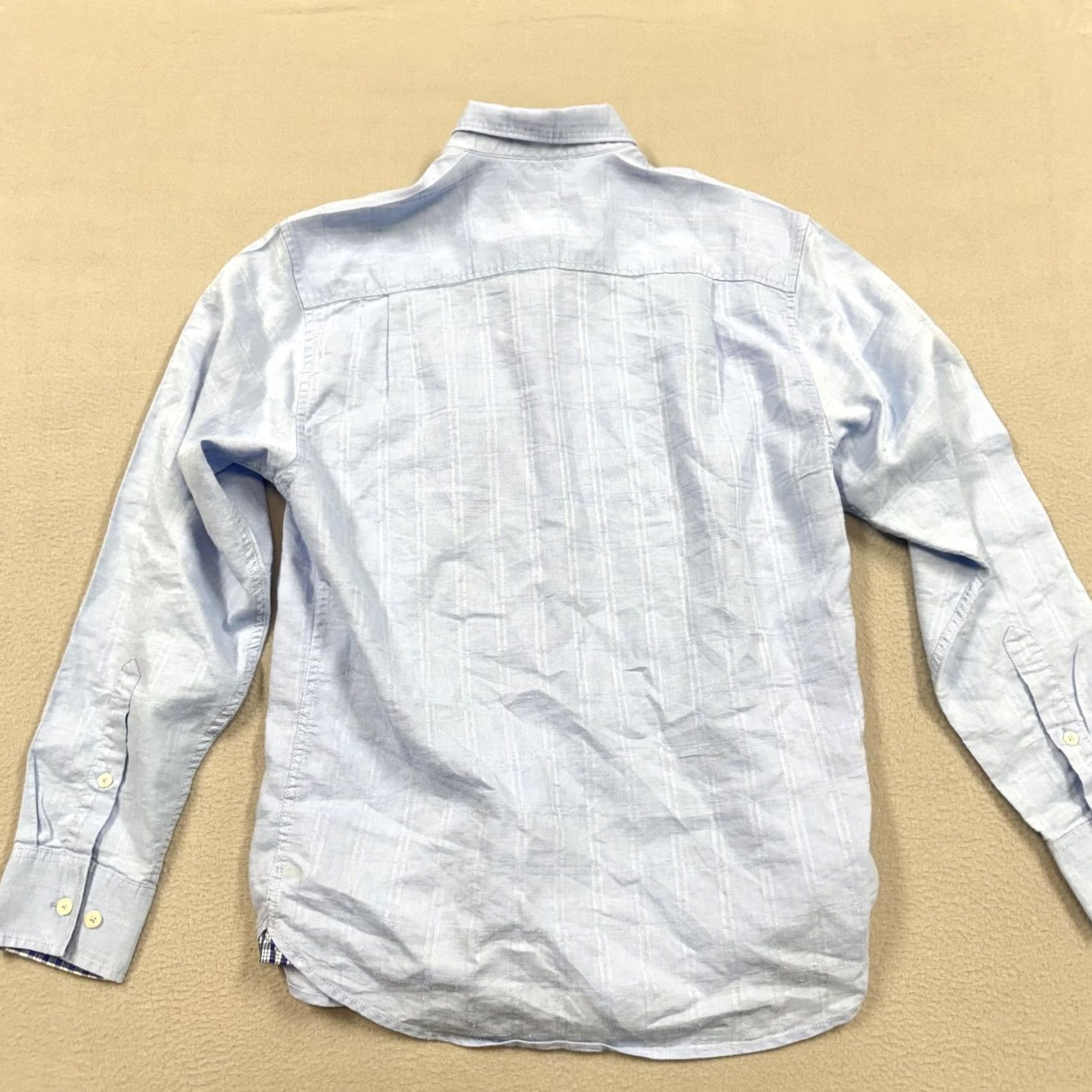 Tommy Bahama Tommy Bahama Shirt Mens M Blue Stripe Long Sleeve Linen Button Up Casual Size US M / EU 48-50 / 2 - 4 Thumbnail