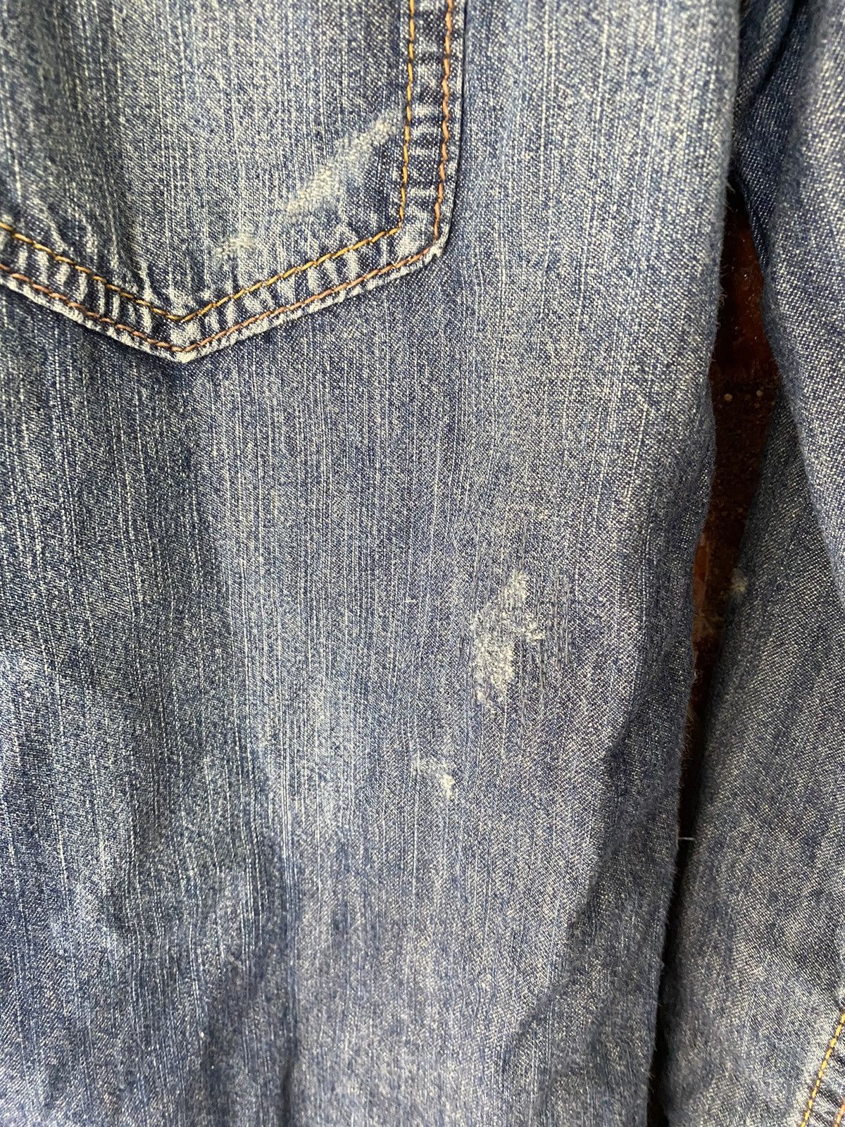 GOA Vtg G.O.A distressed wash western shirt Size US S / EU 44-46 / 1 - 10 Thumbnail