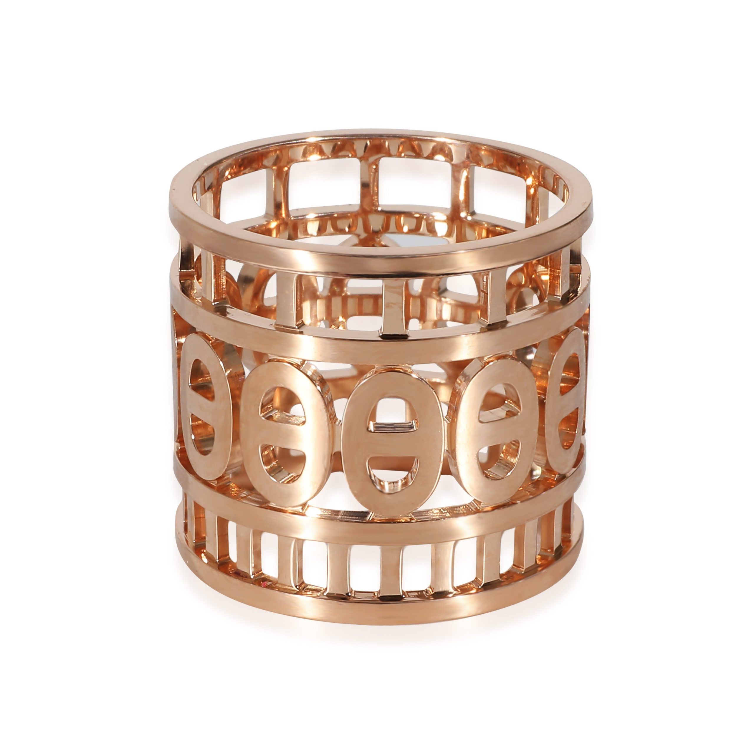 image of Hermes Chaine D'ancre Ring In 18K Rose Gold, Women's