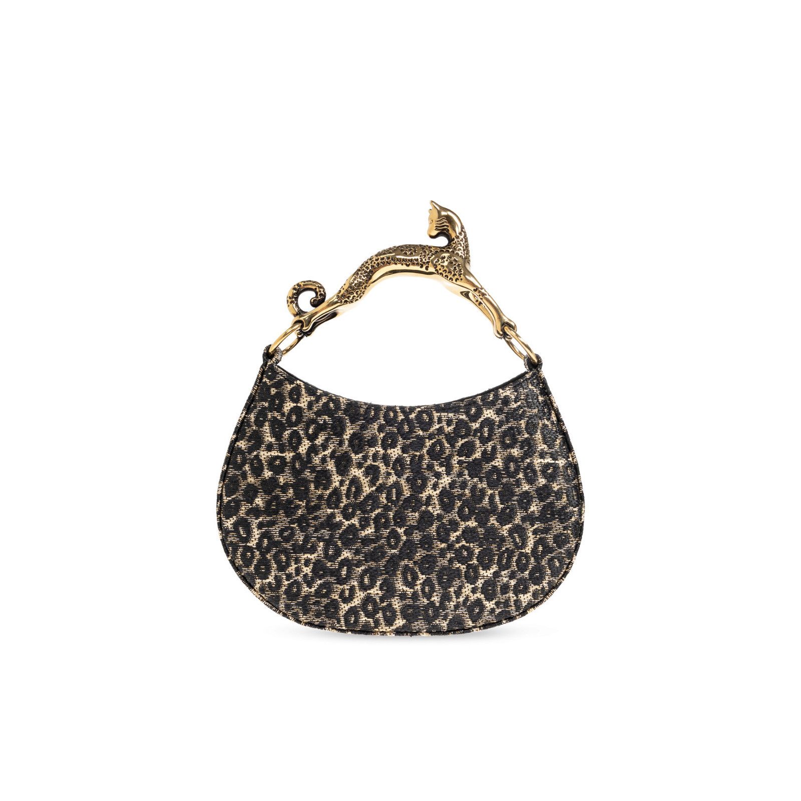 Lanvin LANVIN Cat Hobo Leopard Top Handle Bag New Size ONE SIZE - 1 Thumbnail